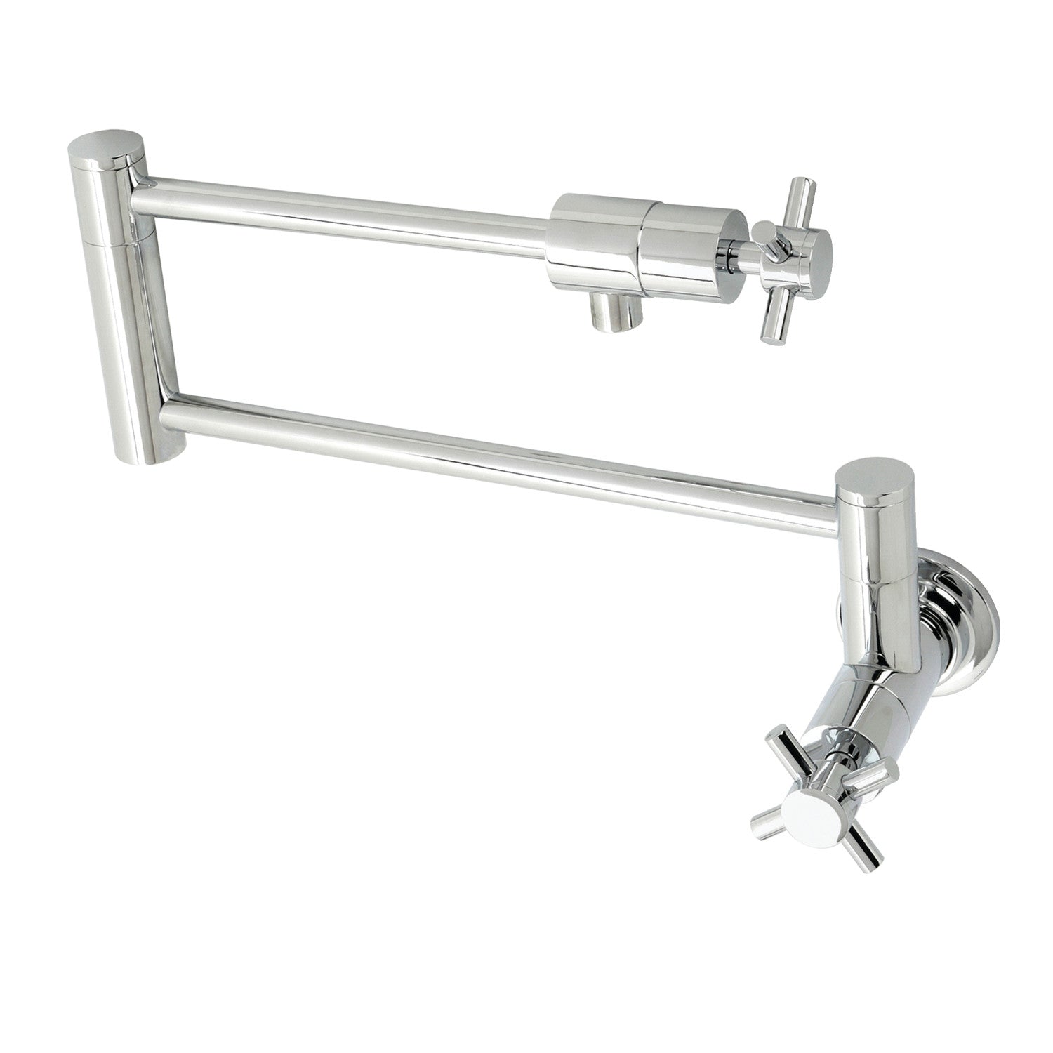 Kingston Sona KS4101DX - Concord 1 trou Robinet de remplissage de pot de montage mural, chrome poli