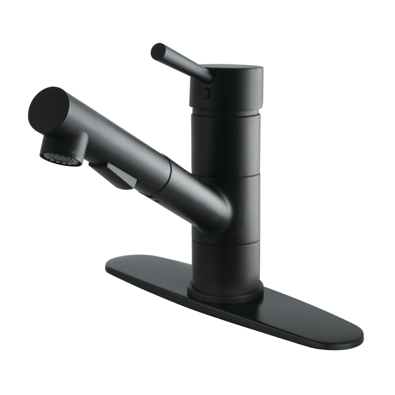 Kingston Sona LS8400DL - Robinet de cuisine à une poignée Concord 1 trou, noir mat