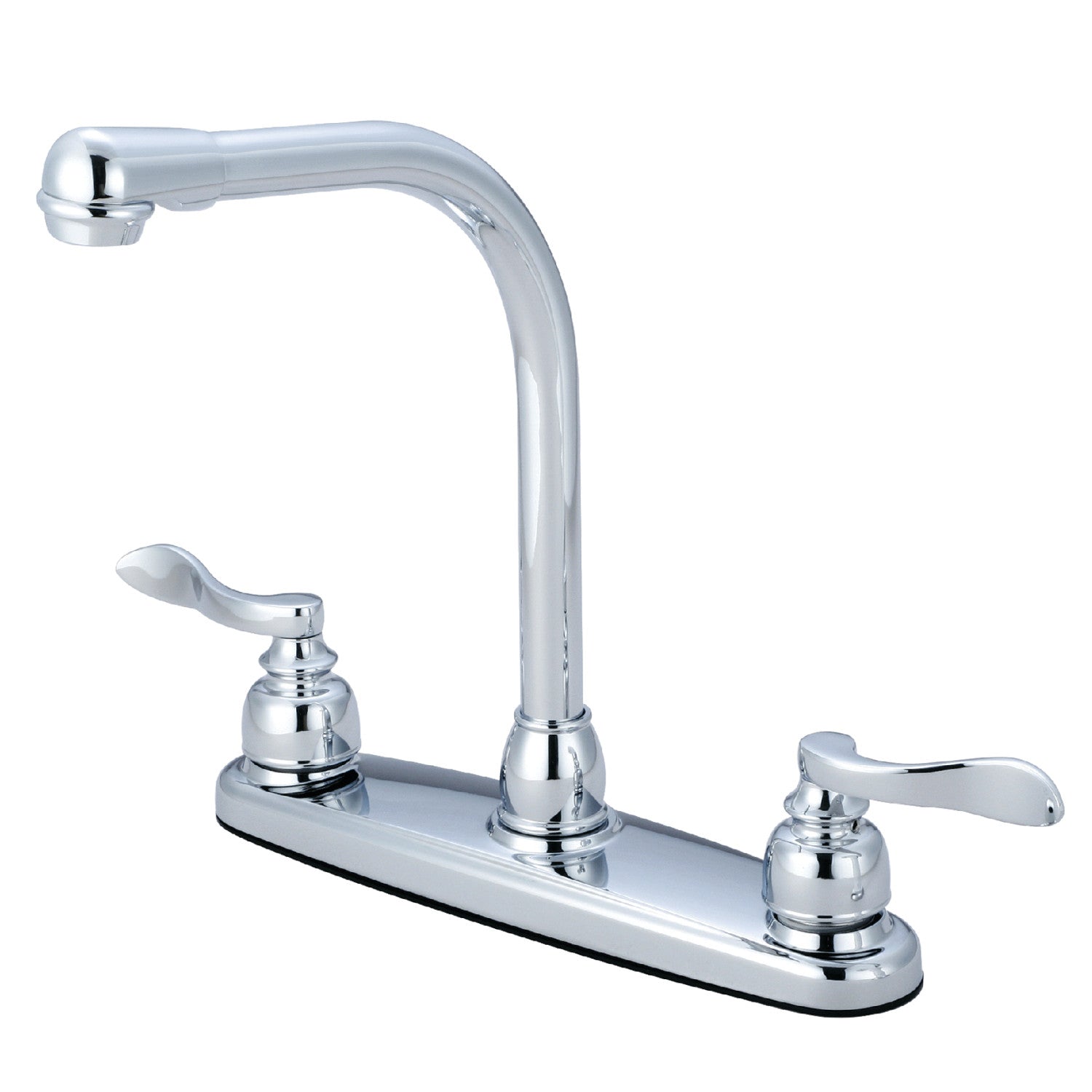 Kingston Tulare KB8751NFLLS - NuWave Robinet de cuisine à deux poignées français 2 trous 8"