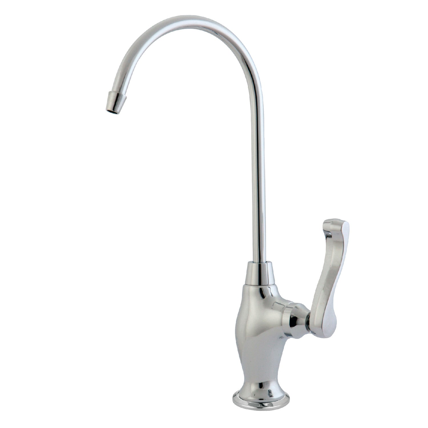 Kingston Tulare KS3191FL - Robinet de filtration d'eau à une poignée Royale 1 trou, chrome poli