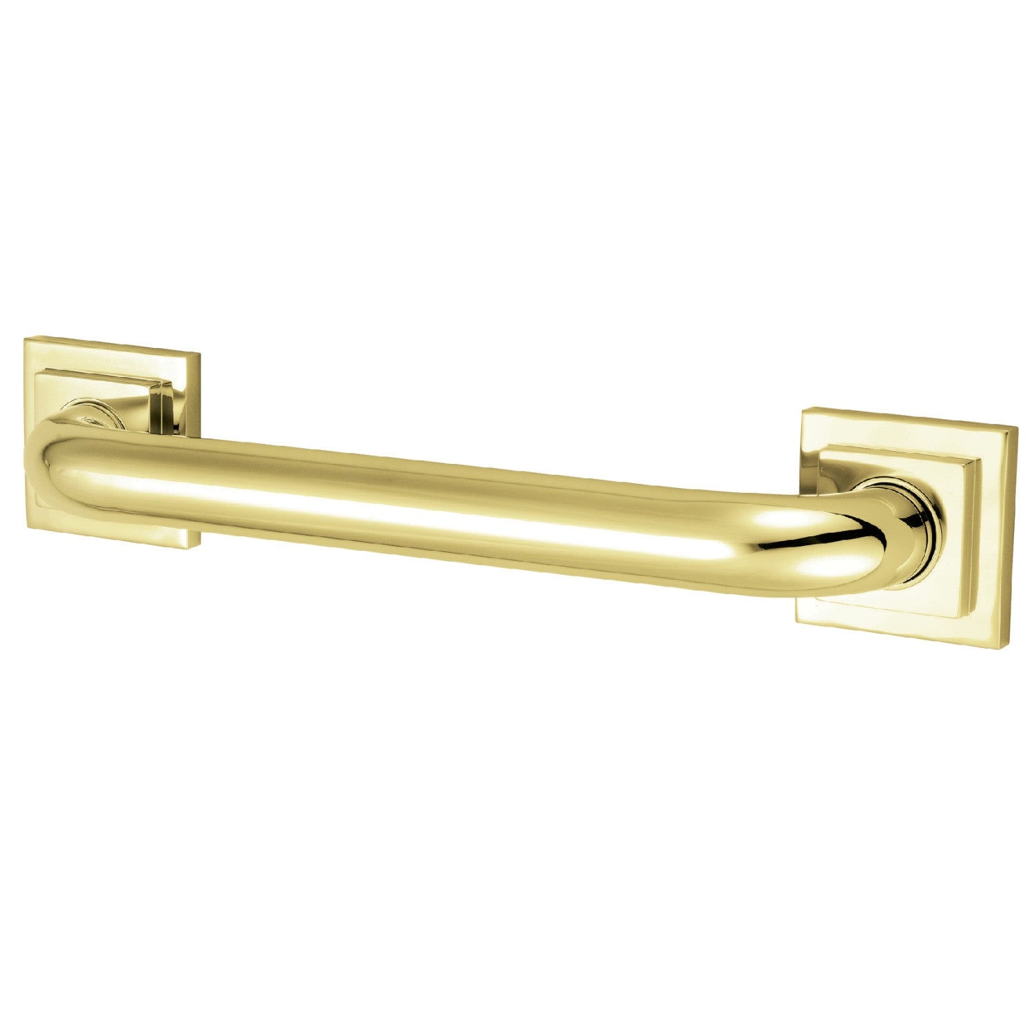 Kingston Sona DR614162 - Claremont 16-Inch x 1-1/4-Inch O.D. Brass Decorative Grab Bar, Polished Brass