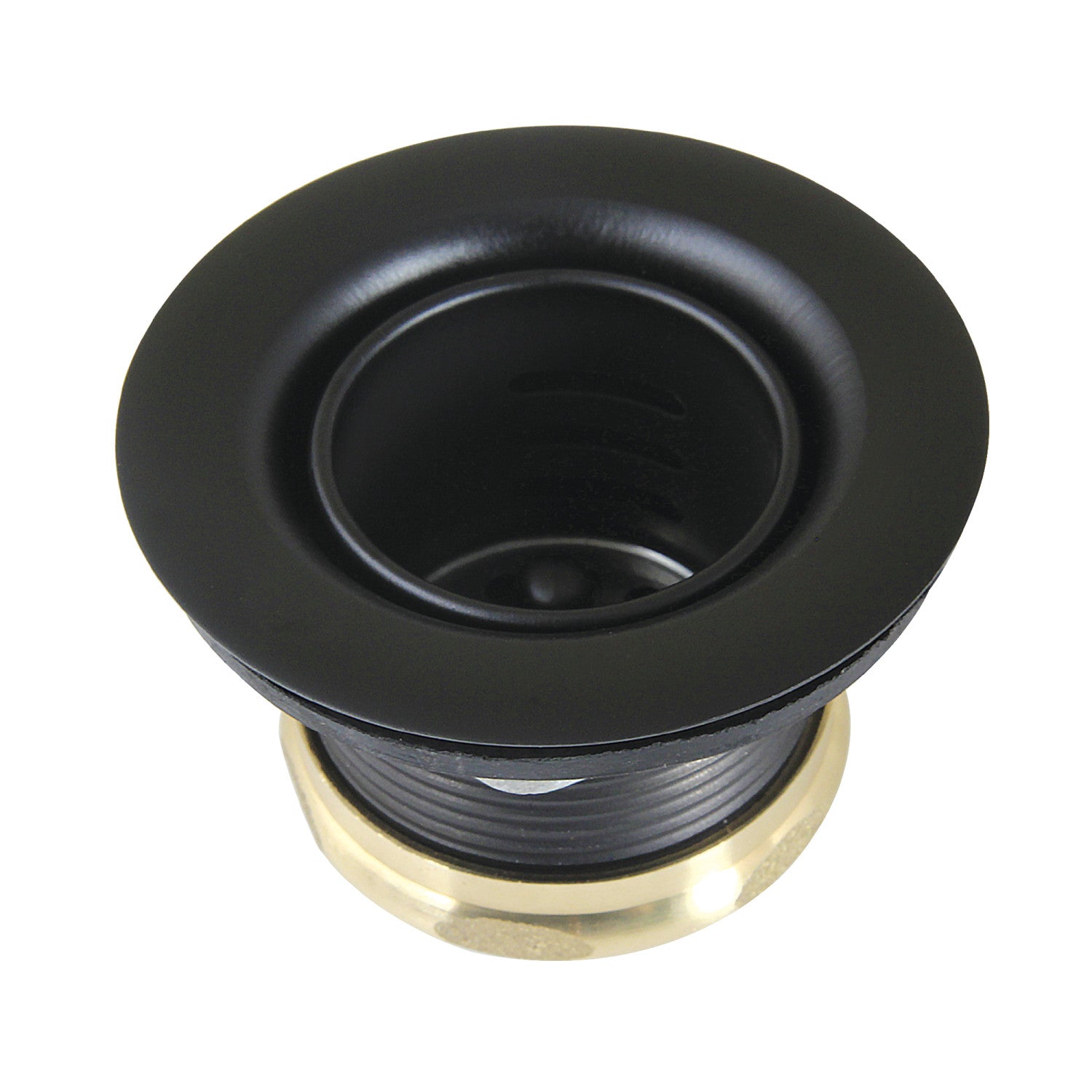 Kingston Portland K451BMB Stainless Steel Bar Sink Basket Strainer, Matte Black