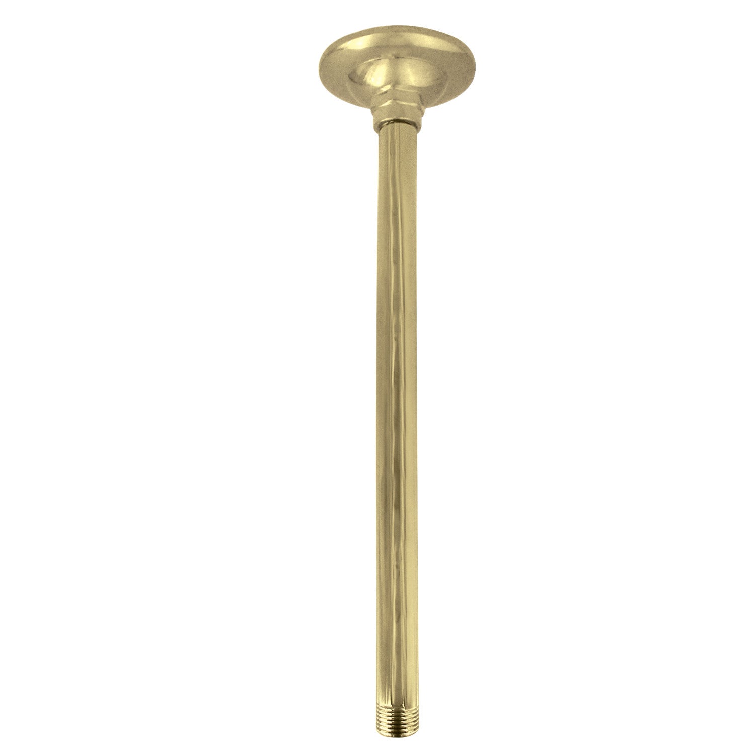 Kingston Trimscape K210A2 10-Inch Rain Drop Ceiling Mount Shower Arm with Round Flange, Polished Brass