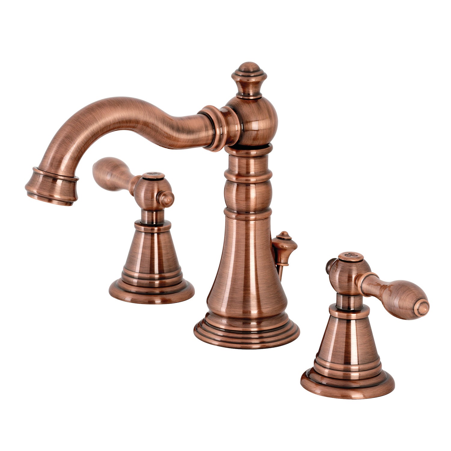 Kingston Heirloom FSC197ALAC - Robinet de salle de bain à deux poignées classique anglais 3 trous