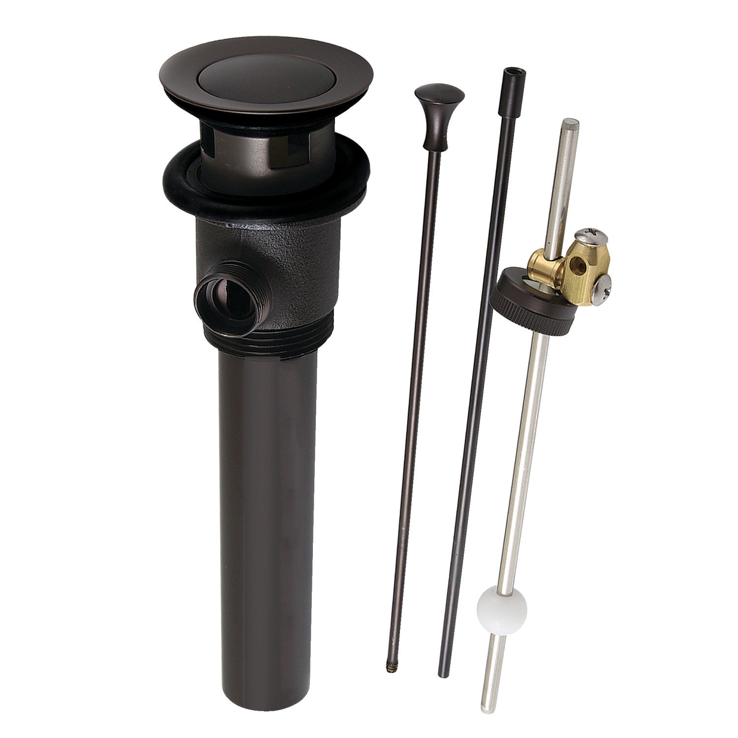 Kingston Made To Match KBT2125 Brass Pop-Up Bathroom Sink Drain with Overflow, 22 Gauge, Oil Rubbed Bronze