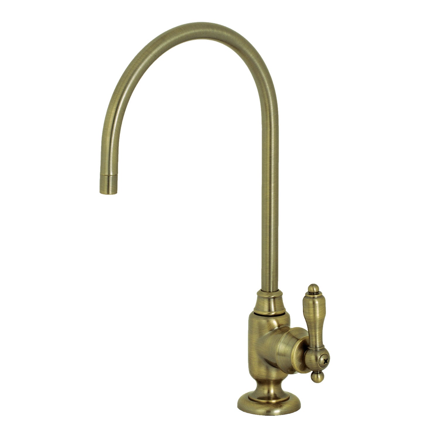 Kingston Heirloom KS5193TAL - Robinet de filtration d'eau à une poignée Tudor 1 trou, laiton antique