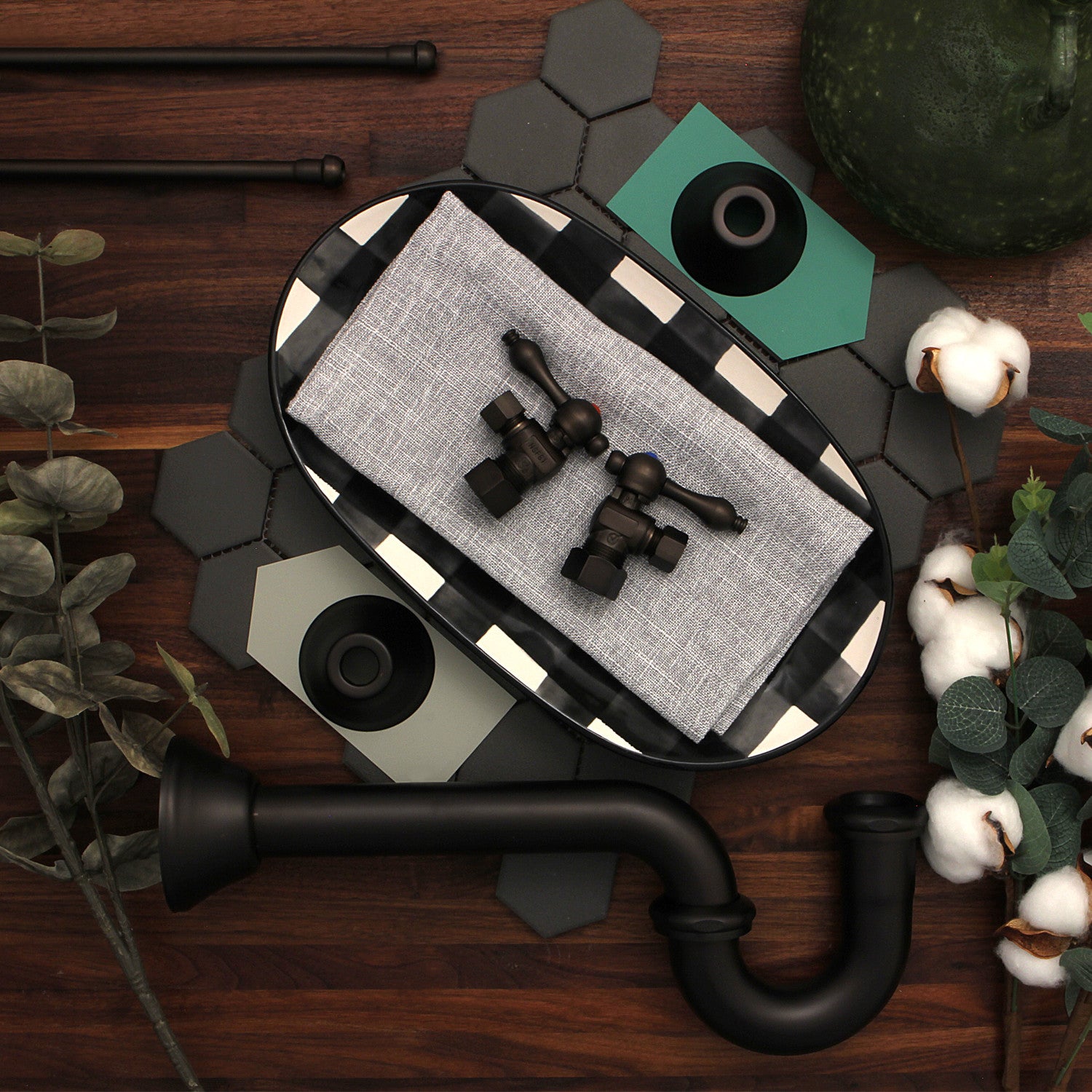 Kingston Heirloom CC53305LKB30 - Trimscape Traditional Plumbing Sink Trim Kit with P-Trap, Oil Rubbed Bronze