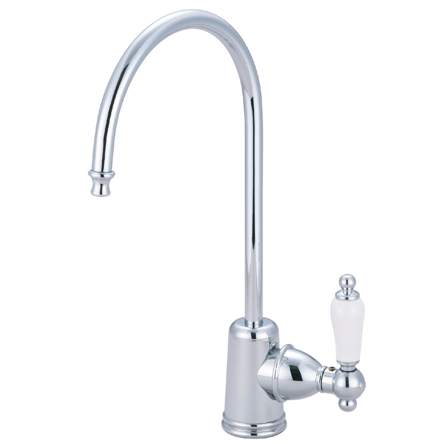 Kingston Heirloom KS7191PL - Victorian Single-Handle 1-Hole Deck Mount Water Filtration Faucet, Polished Chrome
