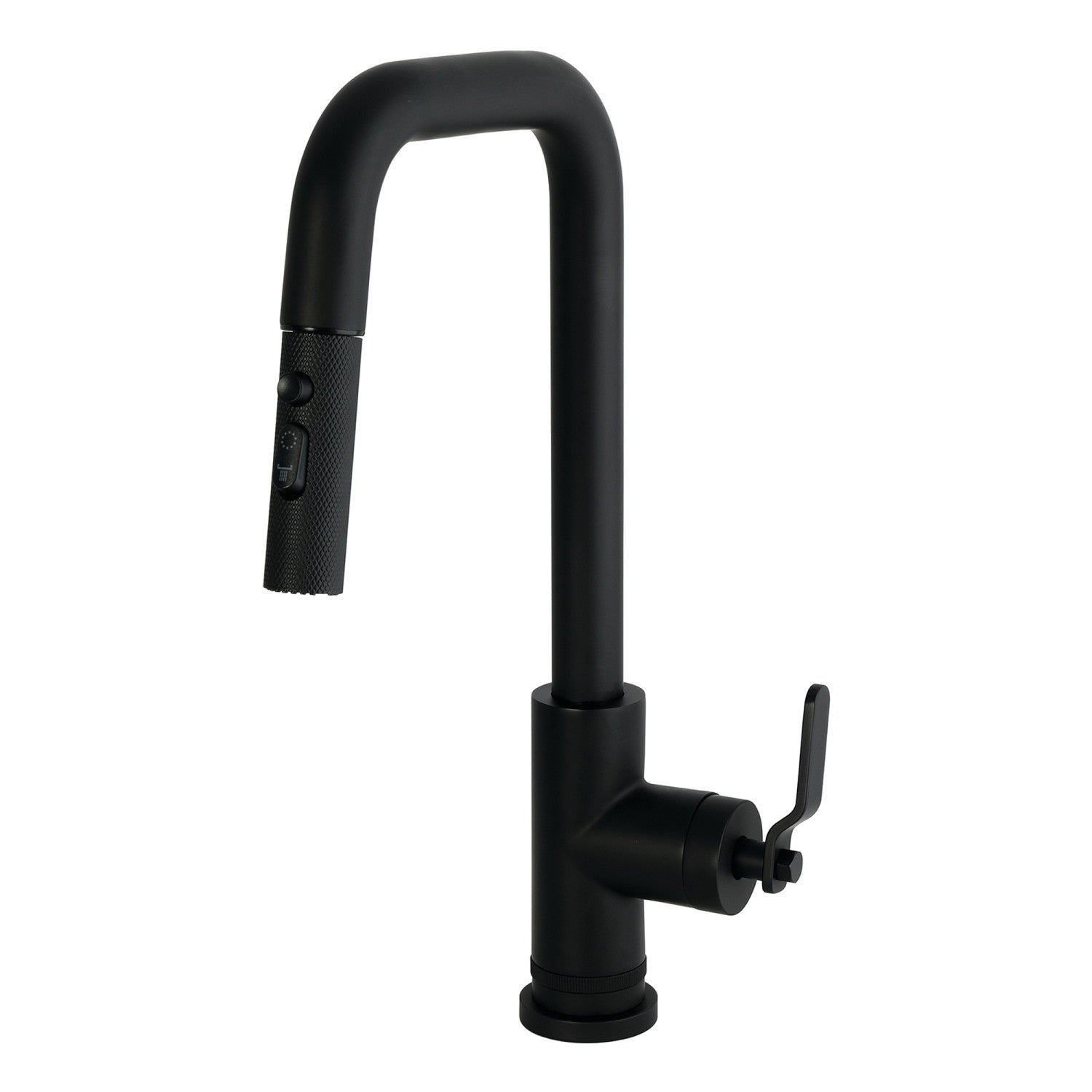 Kingston Whitaker LS2730KL Robinet de cuisine à une poignée, noir mat
