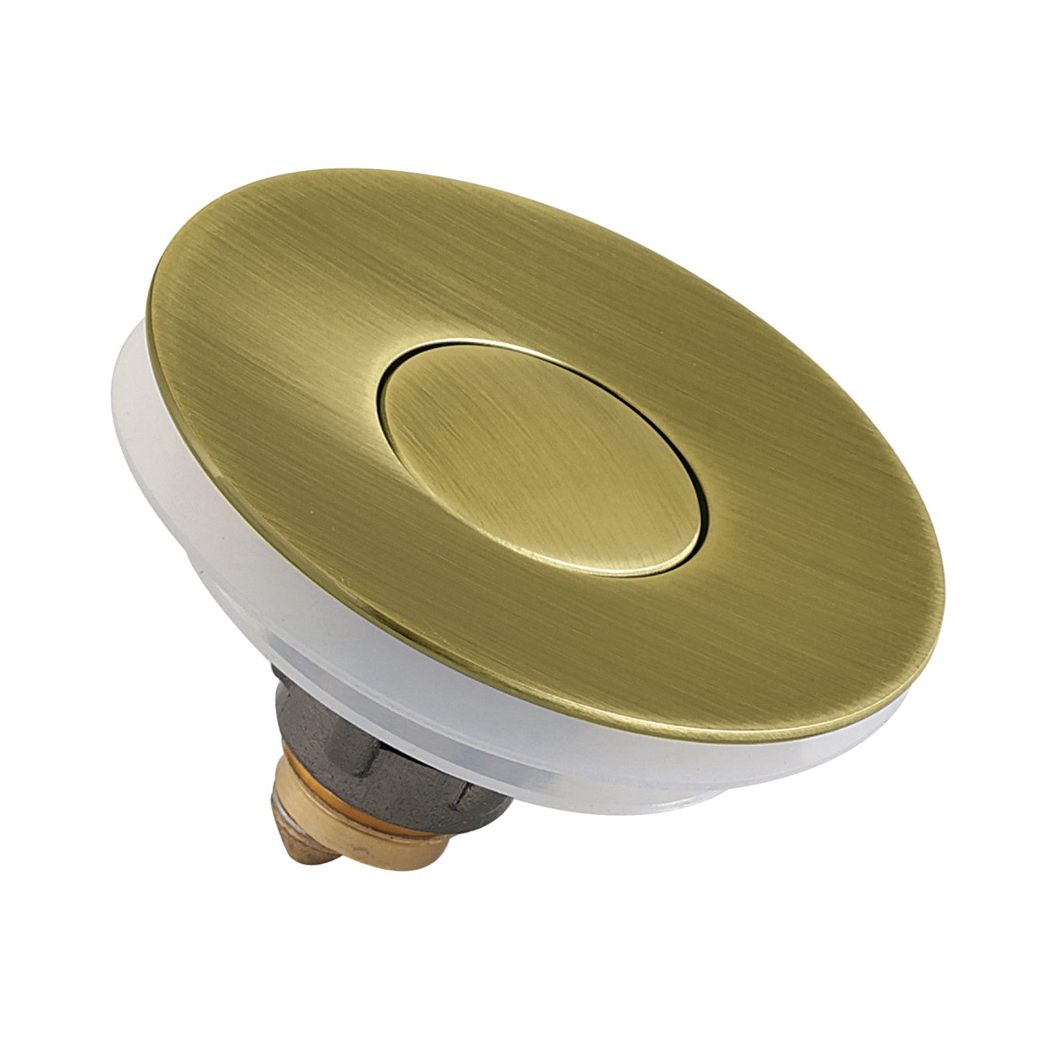 Kingston Trimscape KBF1013 Brass Sink Filter Plug (Center Pop-Up), Antique Brass
