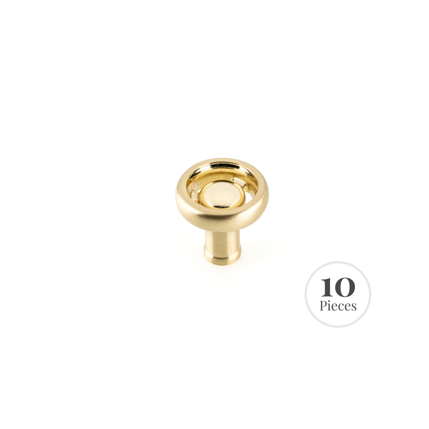 Kingston Sona RK22093BB - Bouton d'armoire industriel pour la cuisine (10-Pack), laiton brossé
