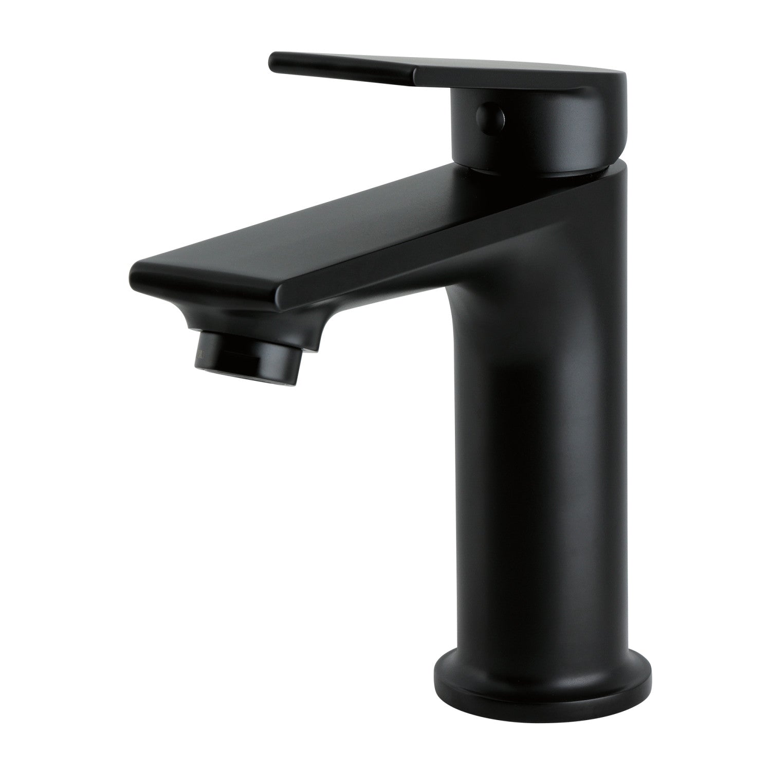Kingston LSC4200XL Robinet de salle de bains à une poignée et à un trou avec push à tirette, noir mat