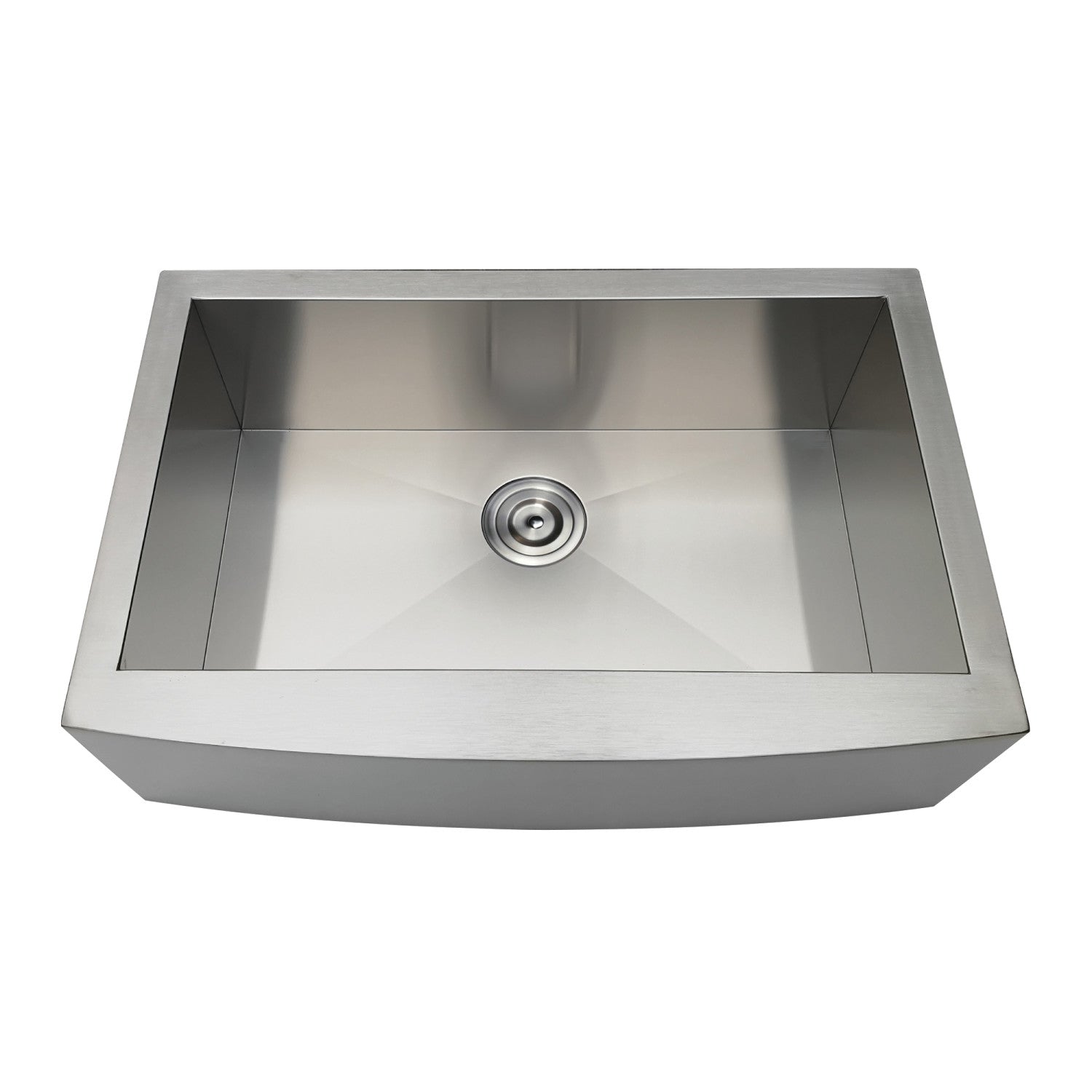 Kingston Sona GKTSF30209 - Uptowne 30-Inch Acier inoxydable Tablier-avant Bol unique Évier de cuisine de ferme avec crépine, acier inoxydable brossé