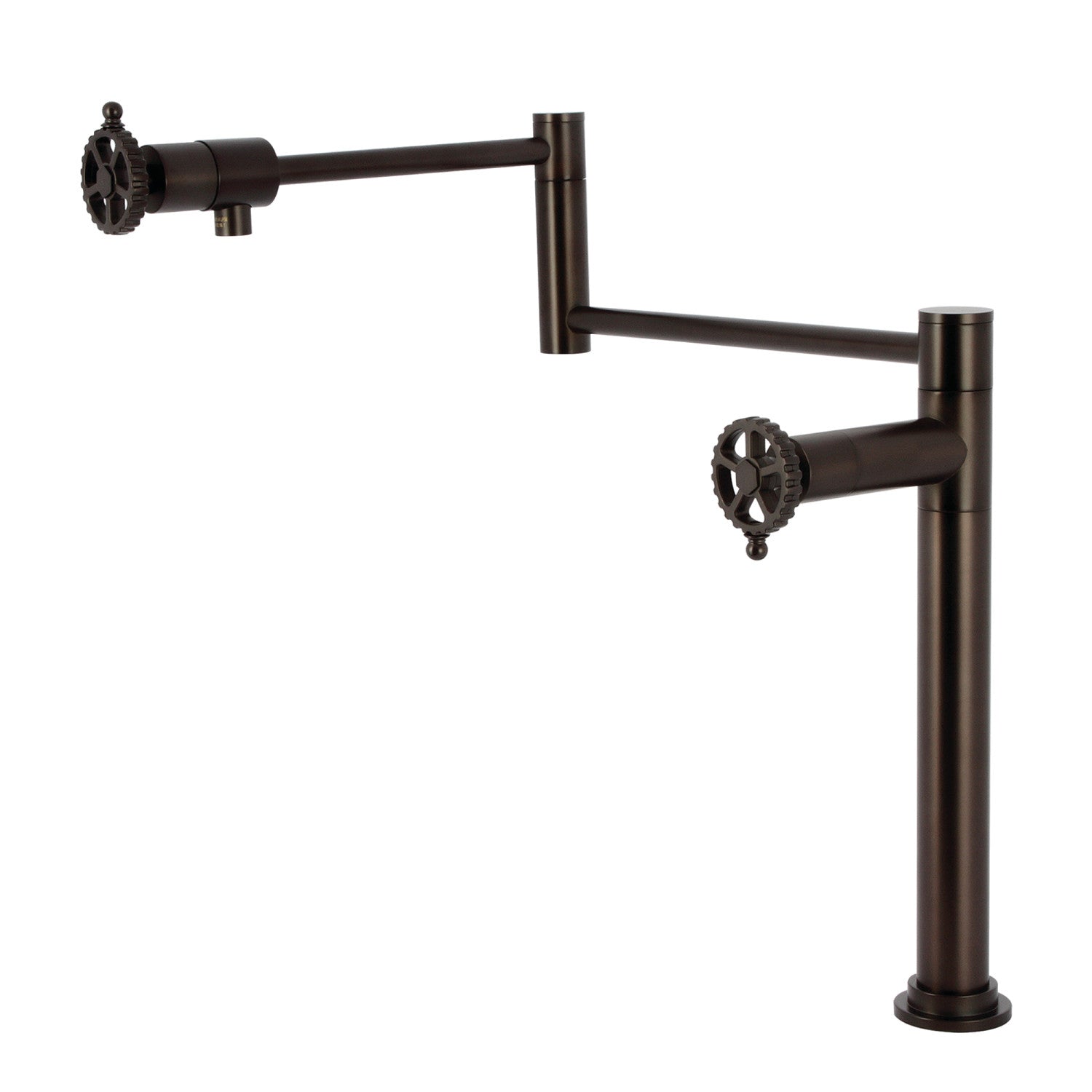 Kingston Sona KS4705CG - Robinet de remplissage de pot de montage de plate-forme de Fuller 1 trou, bronze frotté à l'huile