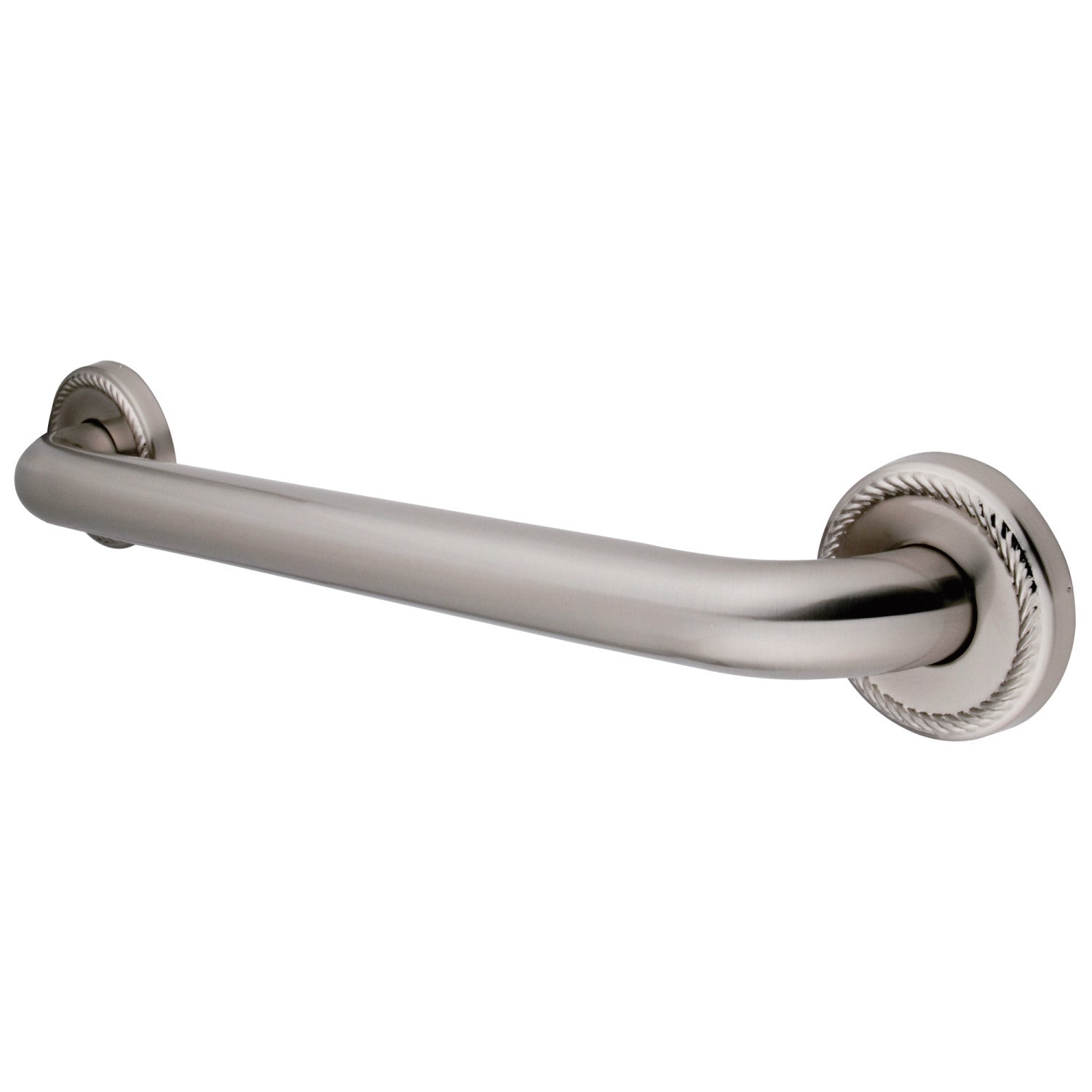 Kingston Heirloom DR814128 - Laurel 12-Inch x 1-1/4-Inch O.D. Brass ADA Grab Bar, Brushed Nickel