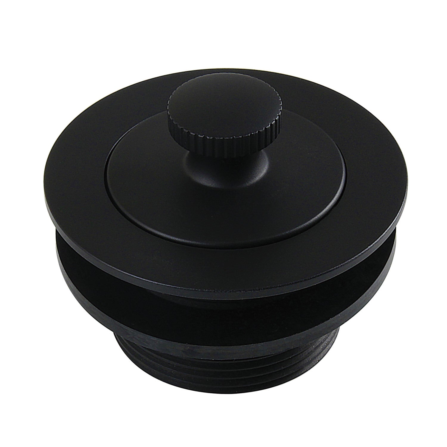 Kingston Heirloom DLT2080 1-1/2-Inch Brass Lift & Lock Bathtub Drain, Matte Black