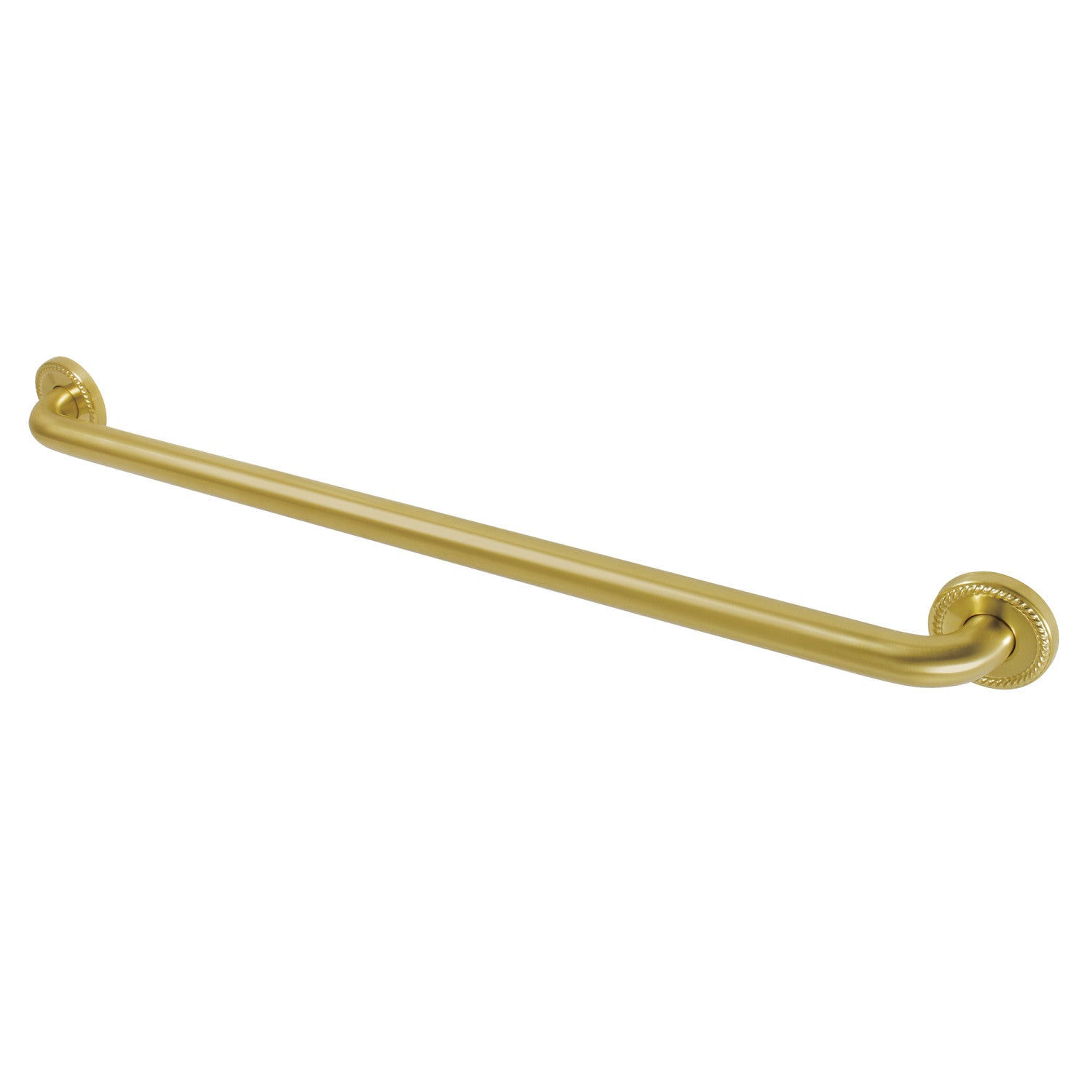 Kingston Heirloom DR814327 - Laurel 32-Inch x 1-1/4-Inch O.D. Brass Decorative Grab Bar, Brushed Brass