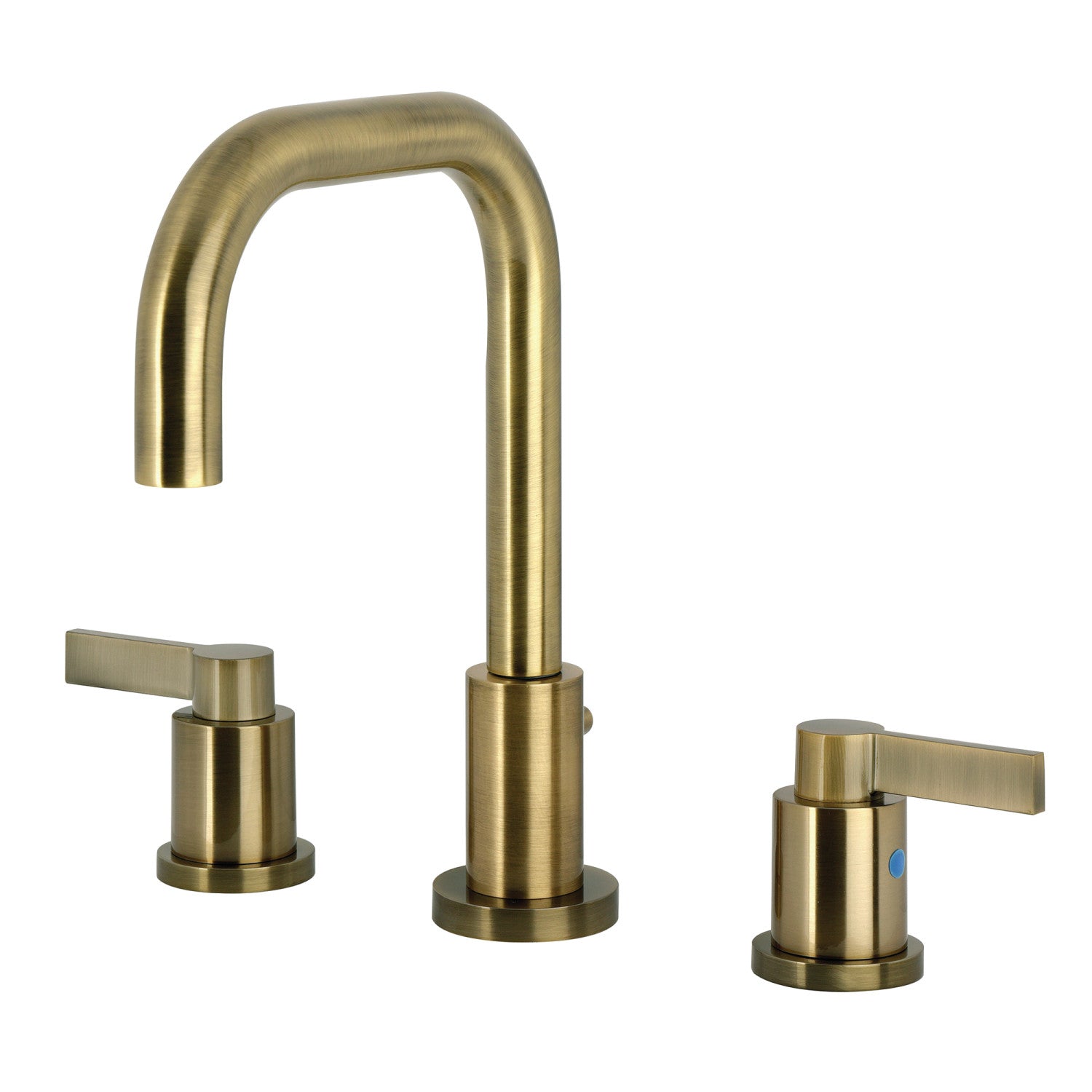 Kingston Sona FSC893NDLAB - Robinet de salle de bain NuvoFusion avec à tirette en laiton, laiton antique