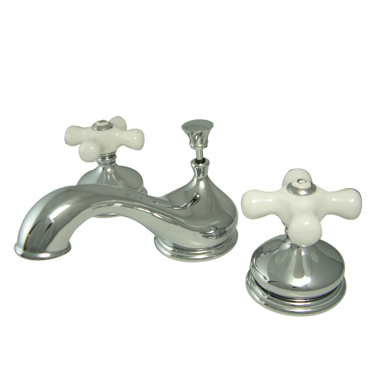 Kingston Heirloom KS1161PX - Robinet de salle de bains à grande échelle avec couvercle en laiton, chromé poli