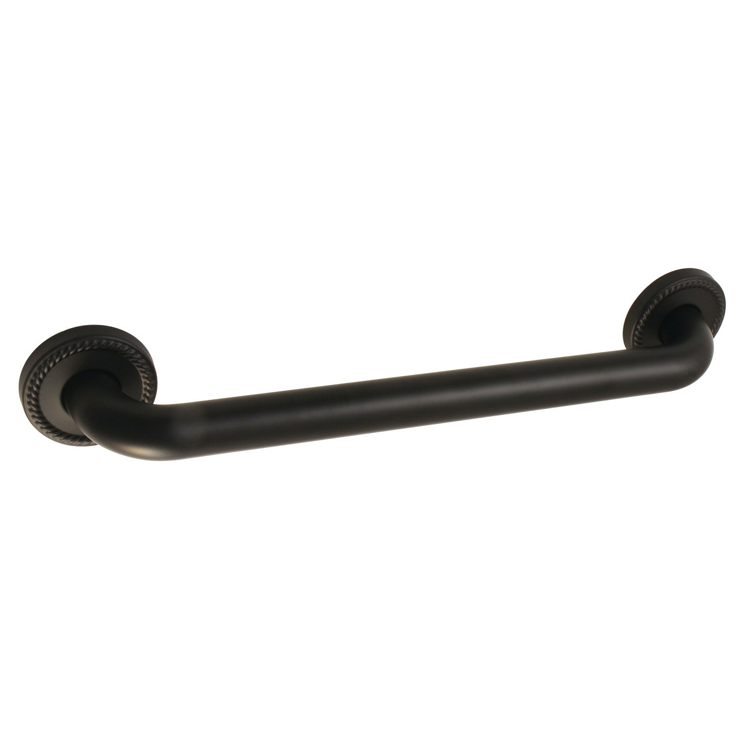 Kingston Heirloom DR814160 - Laurel 16-Inch x 1-1/4-Inch O.D. Brass Decorative Grab Bar, Matte Black