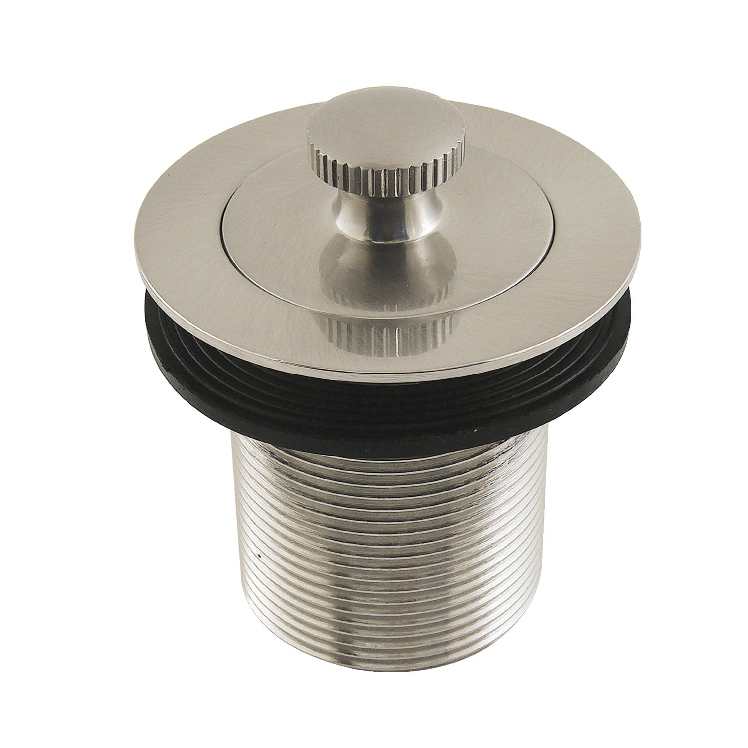 Kingston Heirloom DLT20SN - Made To Match 1-1/2-Inch Lift and Turn Tub Drain with 2-Inch Body Thread, Brushed Nickel