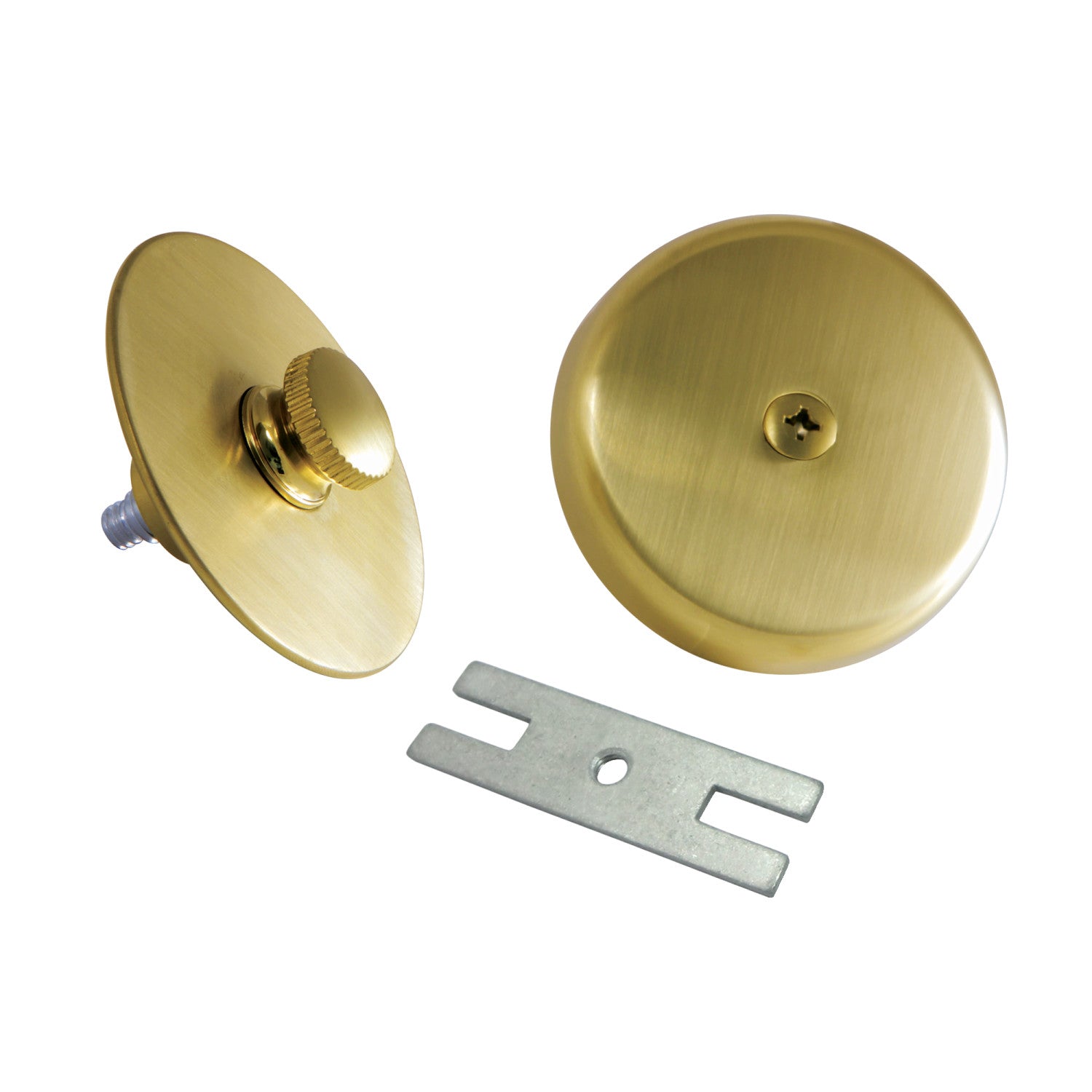 Kingston Heirloom DTL5303A7 - Trimscape Zinc Alloy Lift and Turn Tub Drain Replacement Trim Kit, Brushed Brass