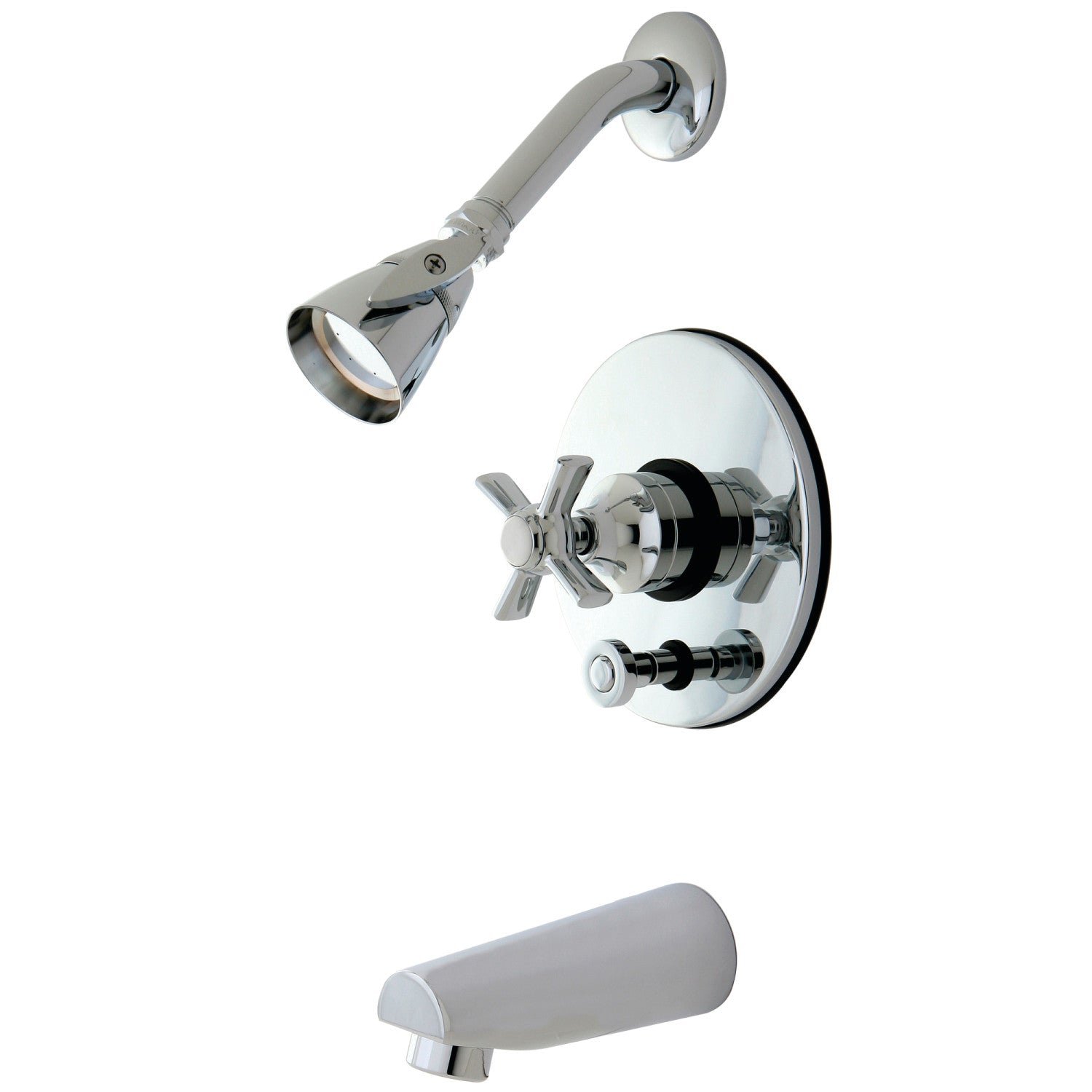 Kingston Millennium KB86910ZX Robinet de baignoire et de douche à pression équilibrée à une poignée, chrome poli