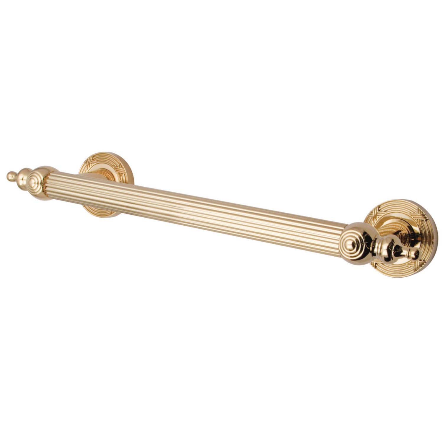 Kingston Sona DR710122 - Templeton 12-Inch x 1-Inch O.D. Barre d'appui décorative en laiton, laiton poli