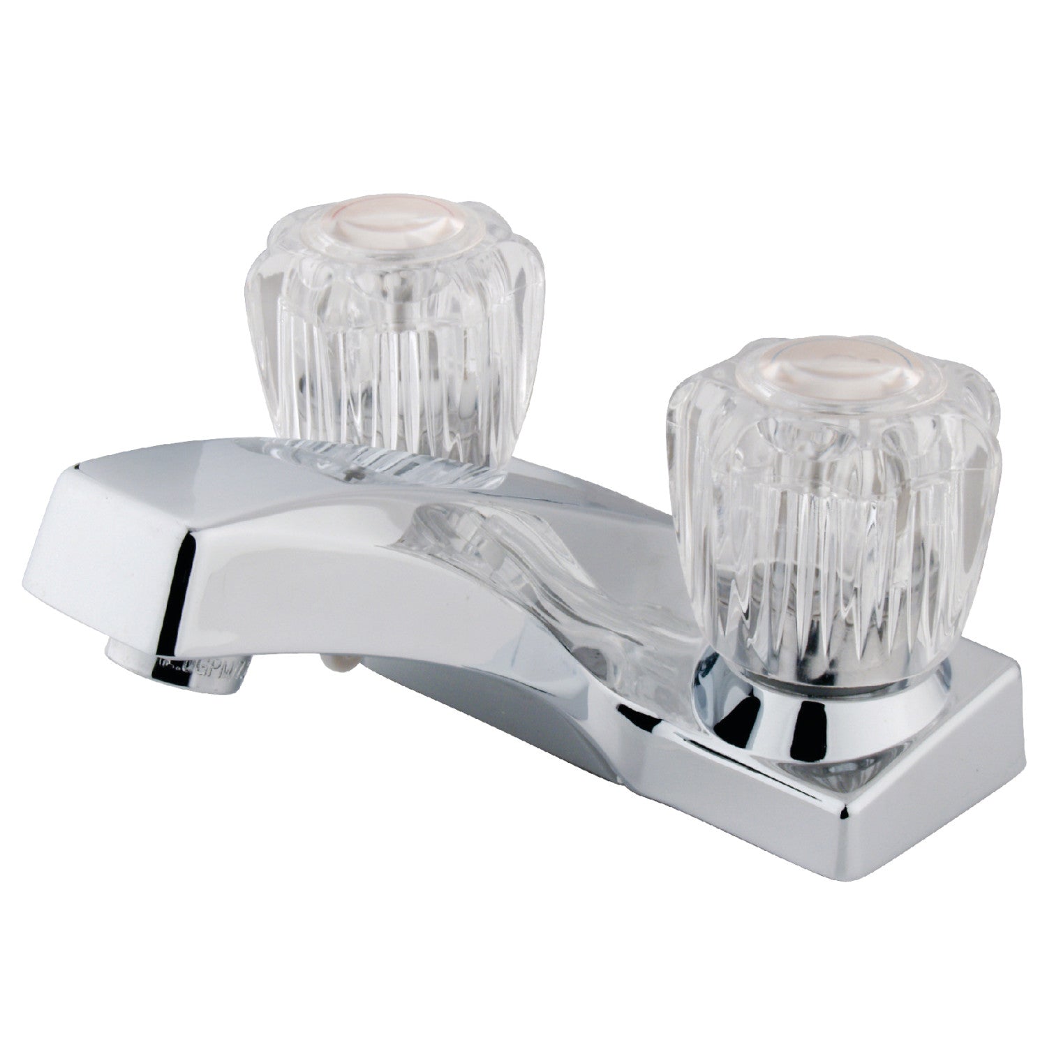 Kingston Tulare KB101LP - Columbia Double-Handle 3-Hole Deck Mount 4-Inch Centerset Bathroom Faucet, Polished Chrome