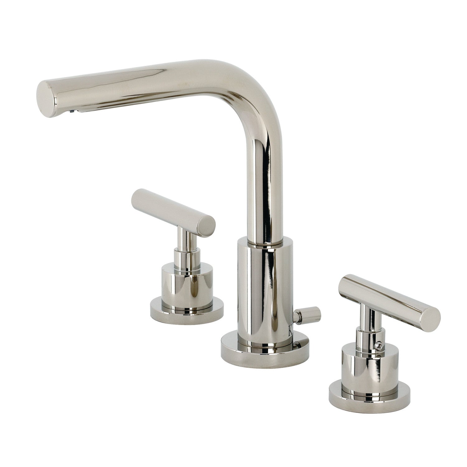 Kingston Sona FSC8959CML - Robinet de salle de bains à deux poignées 3 trous avec couvercle en laiton, nickel poli