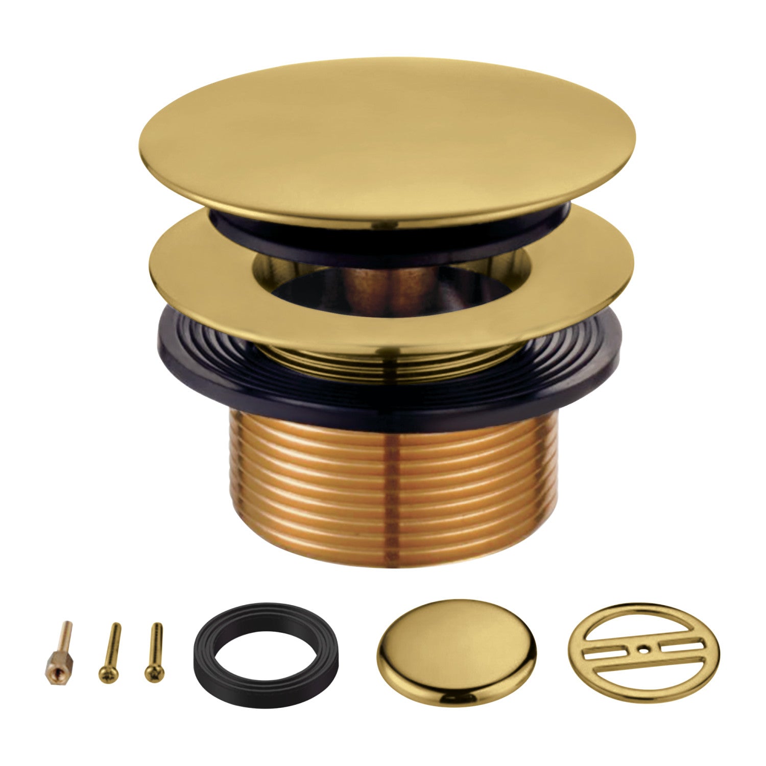 Kingston Sona KBU2007 - Eugene Toe Touch Tub Drain Conversion Kit, Brushed Brass