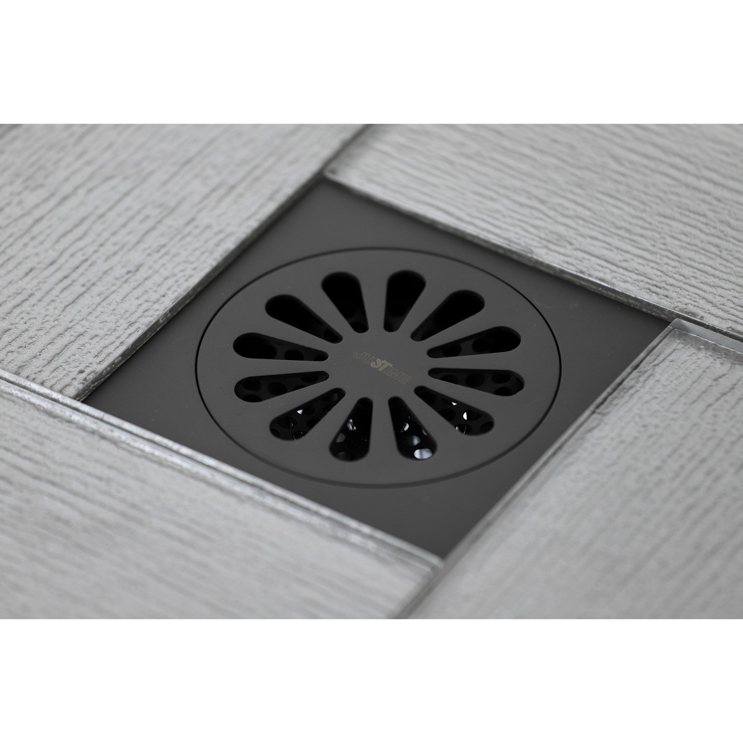 Kingston Watercourse BSF4161ORB 4-Inch Brass Square Grid Shower Drain with Hair Strainer, Oil Rubbed Bronze