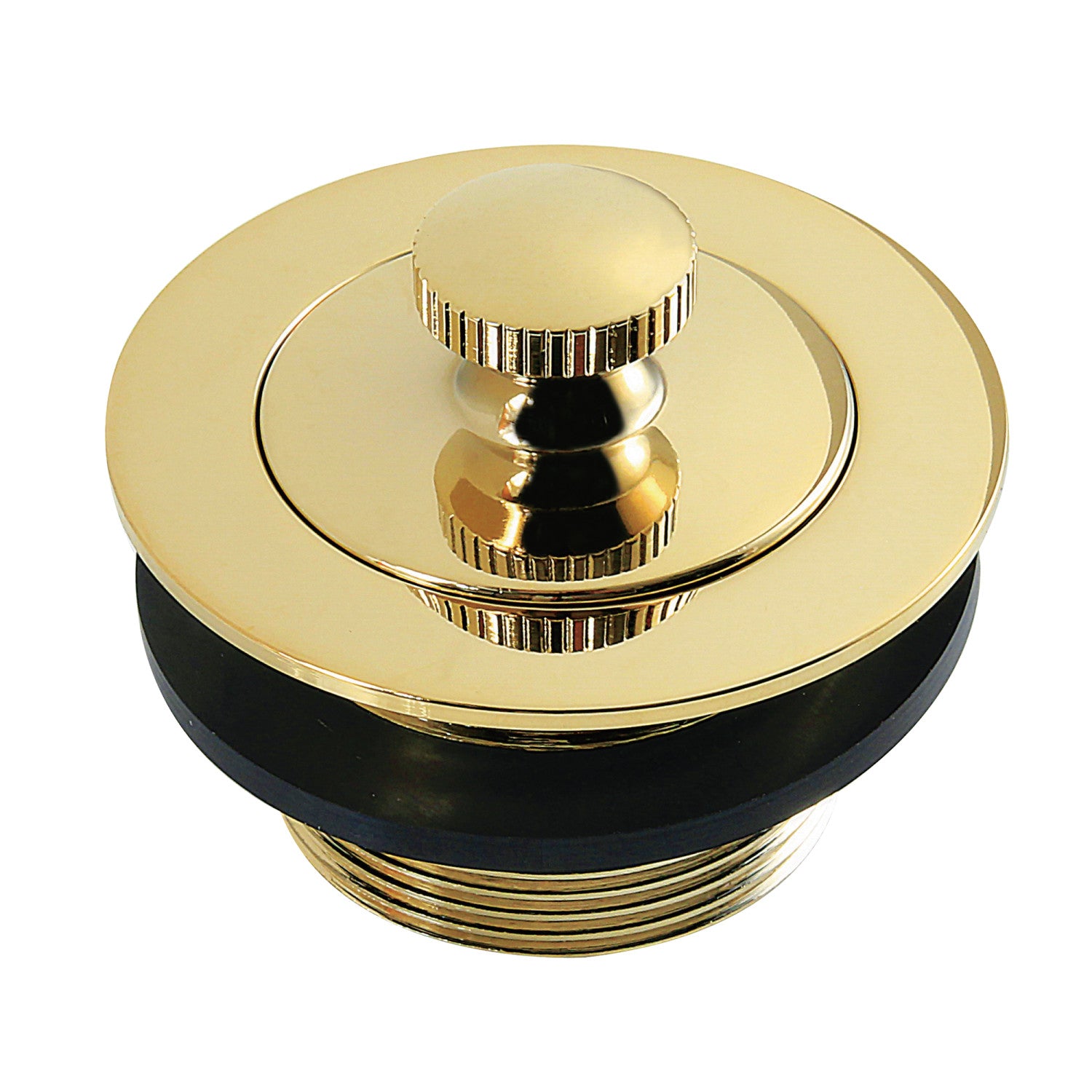Kingston Heirloom DLT2082 1-1/2-Inch Brass Lift & Lock Bathtub Drain, Polished Brass