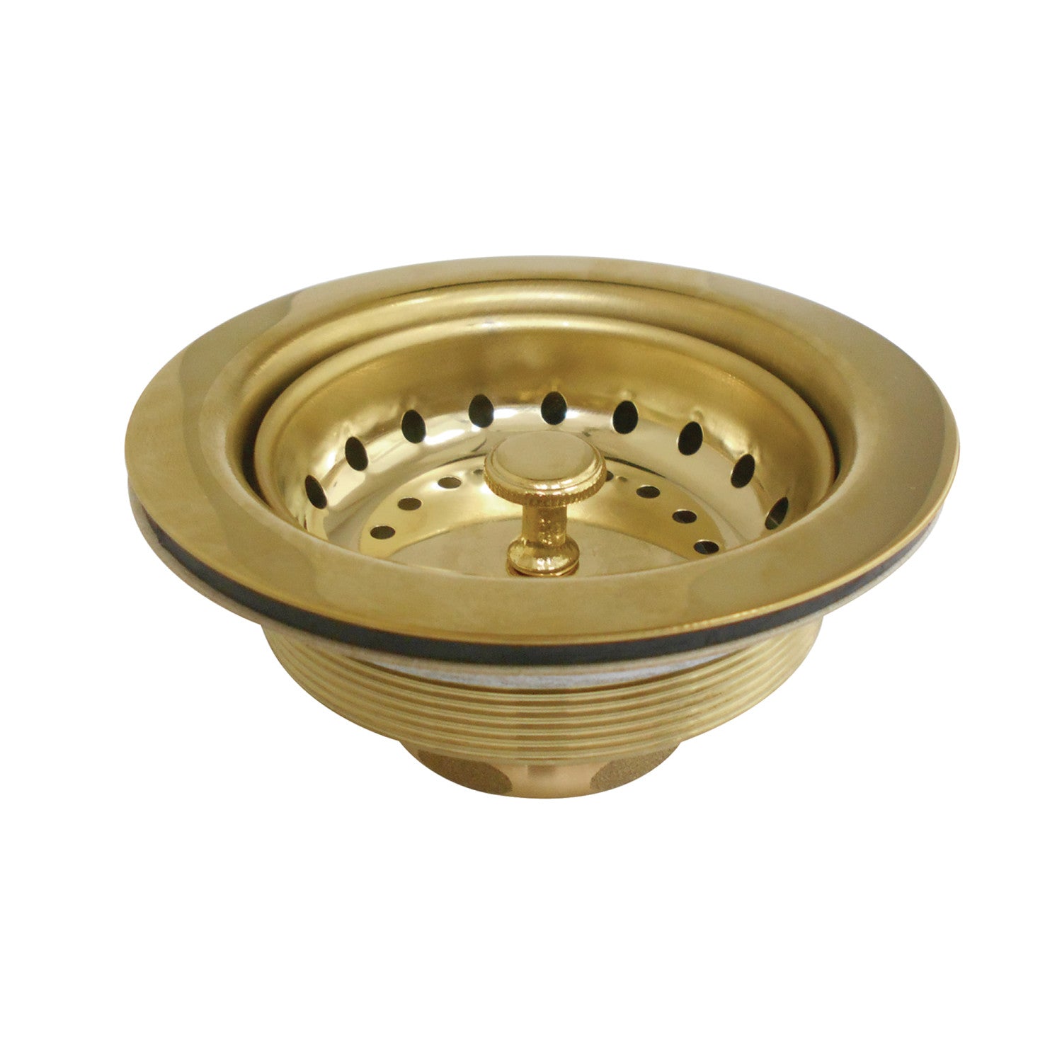 Kingston Tacoma K111BPB 3-1/2 Inch Kitchen Sink Basket Strainer Only, Polished Brass