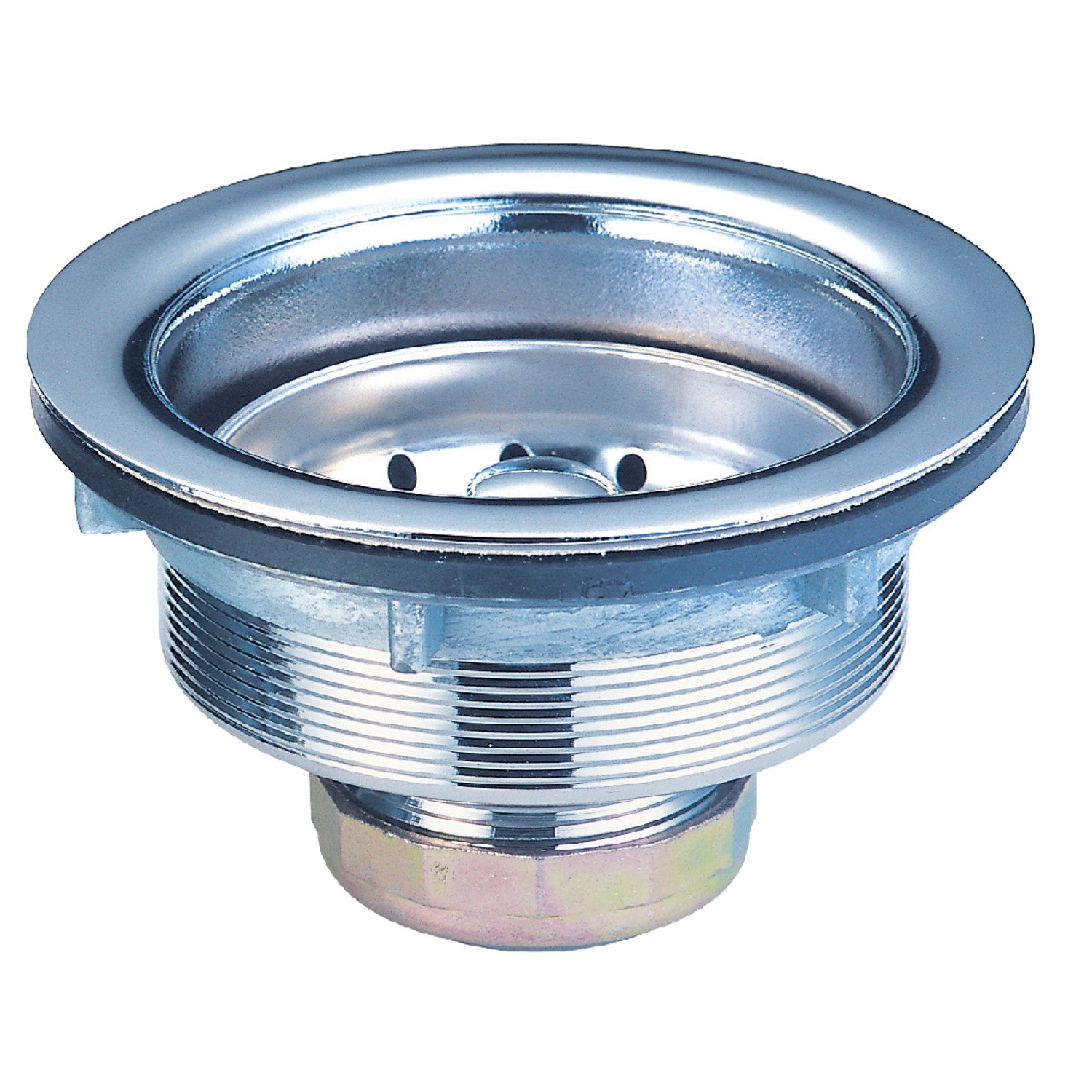 Kingston Tacoma K111 Stainless Steel Kitchen Sink Basket Strainer, Brushed Stainless Steel