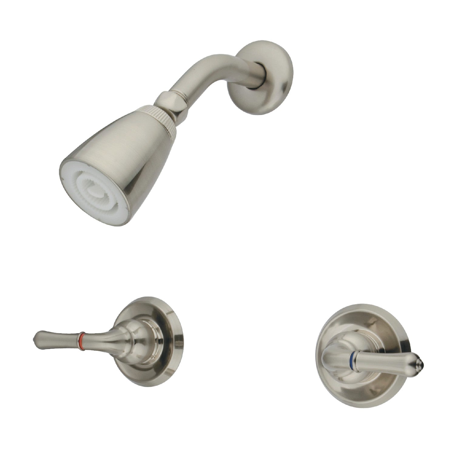 Kingston Tulare KB248SO - Robinet de douche double poignée Magellan, Nickel brossé