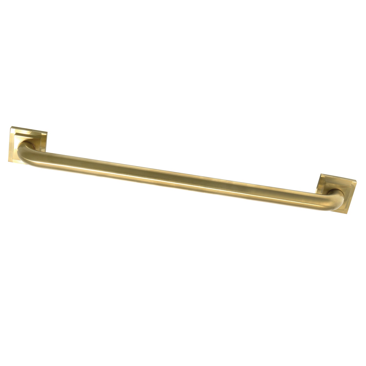 Kingston Sona DR614247 - Claremont 24-Inch x 1-1/4-Inch O.D. Brass Decorative Grab Bar, Brushed Brass