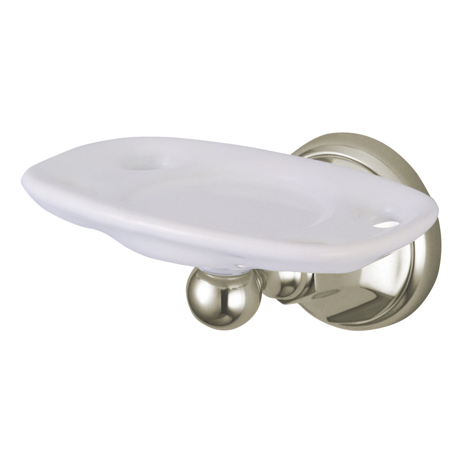 Kingston Tulare BA4816SN - Brosse à dents et support de gobelet métropolitain, nickel brossé