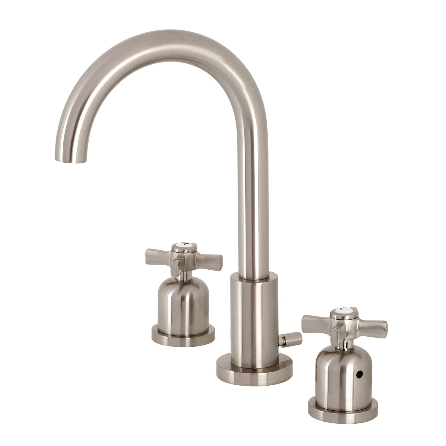 Kingston Sona FSC8928ZX - Robinet de salle de bain large avec robinet en laiton, nickel brossé