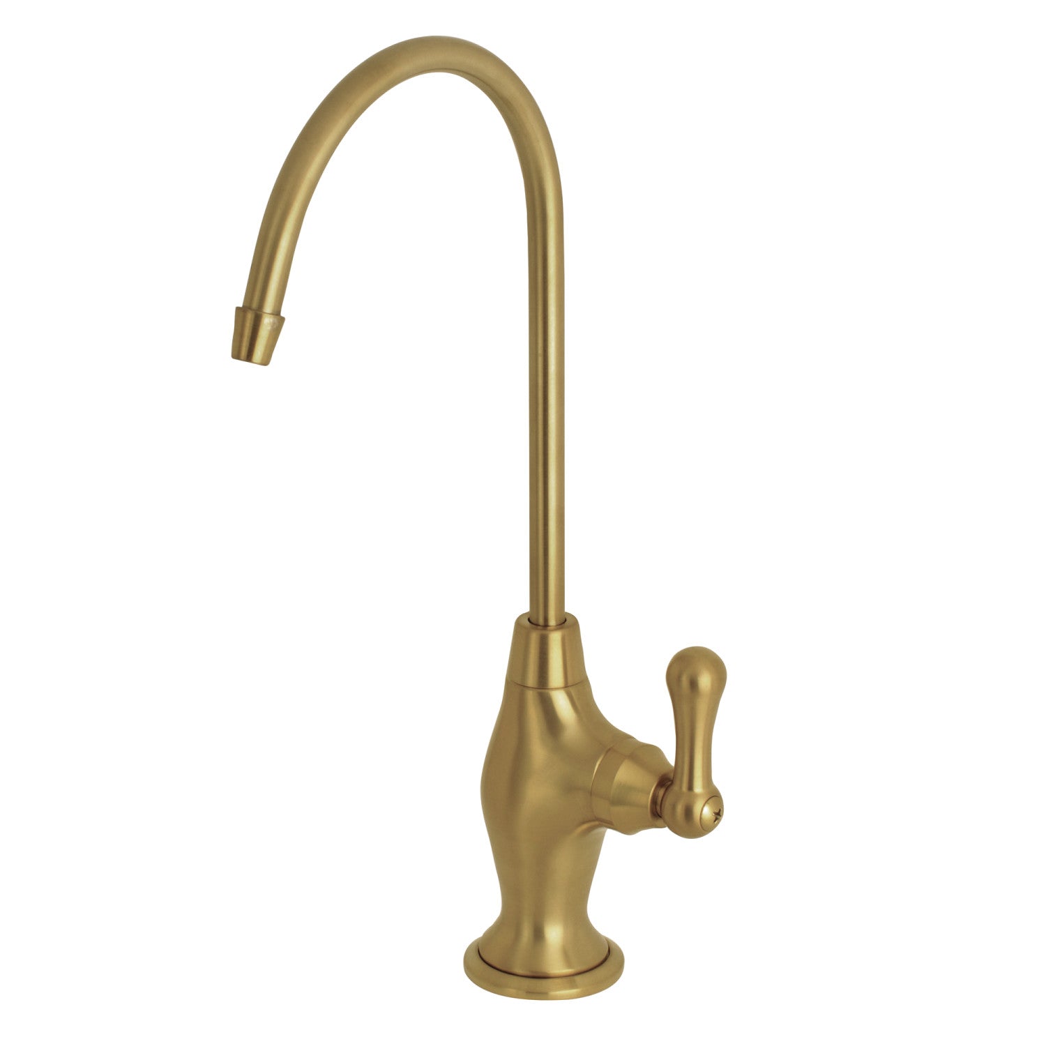 Kingston Heirloom KS3197AL - Restoration Single-Handle 1-Hole Deck Mount Water Filtration Faucet, Brushed Brass