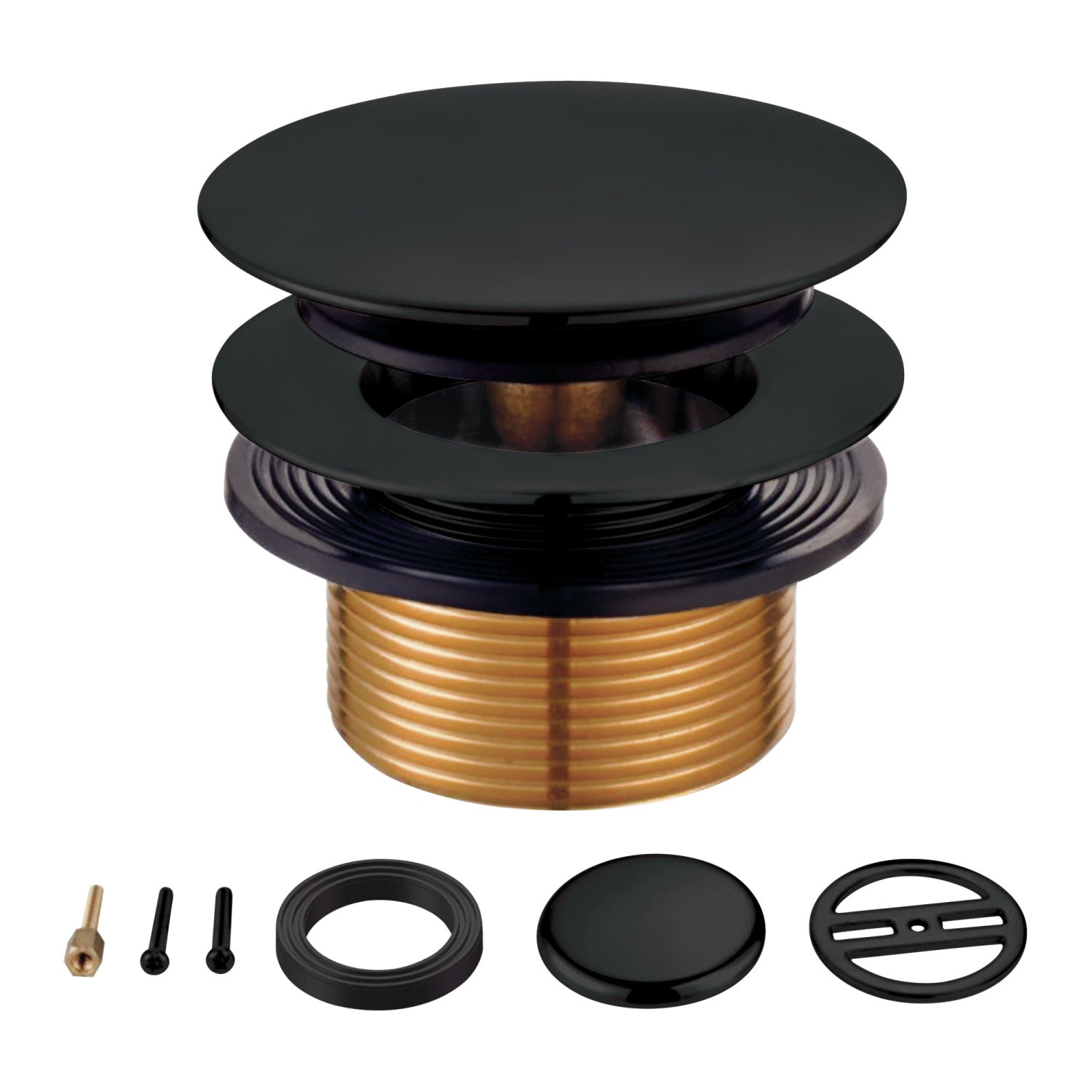 Kingston Sona KBU2000 - Eugene Toe Touch Tub Drain Conversion Kit, Matte Black
