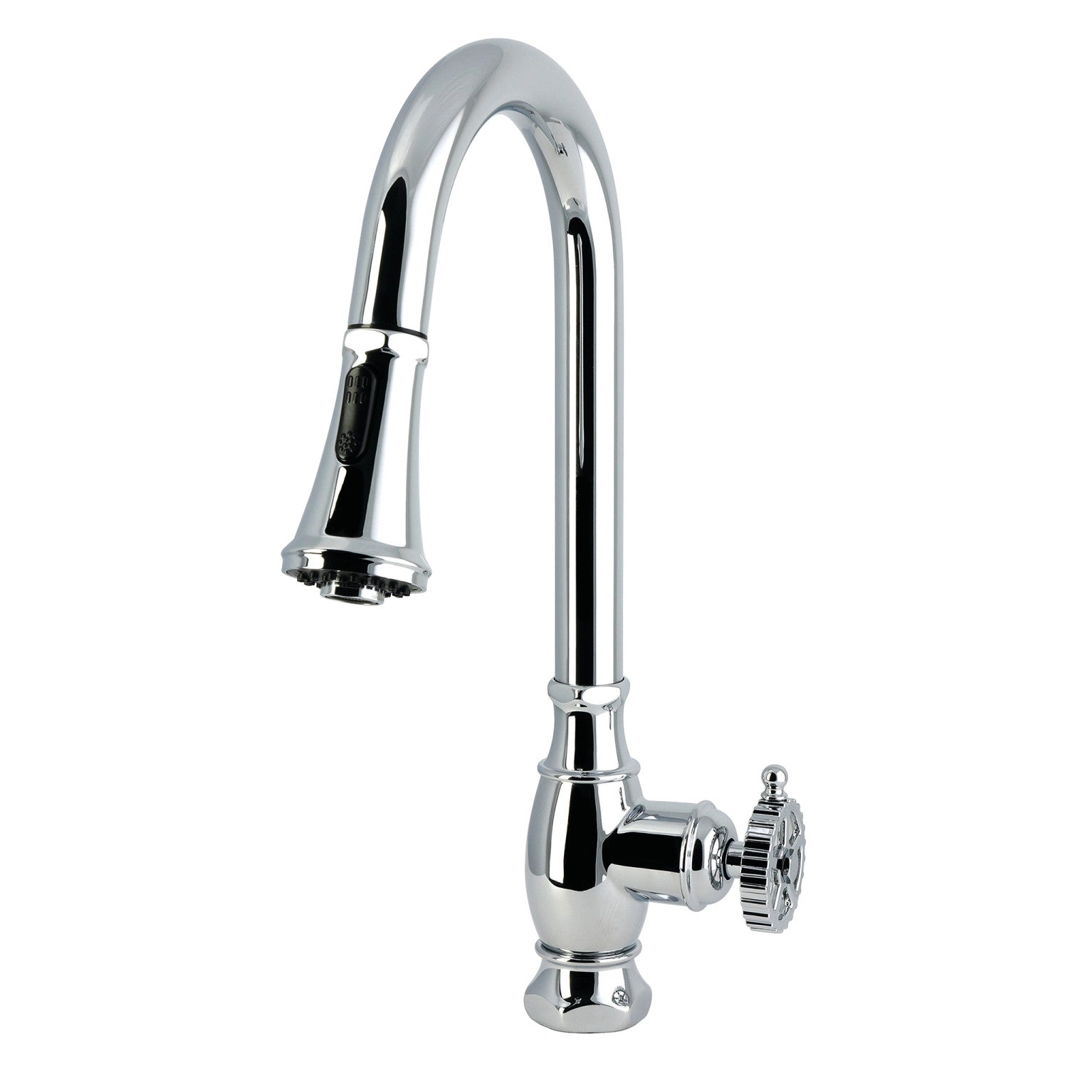 Kingston Fuller LS8691CG Robinet de cuisine à une poignée, chrome poli