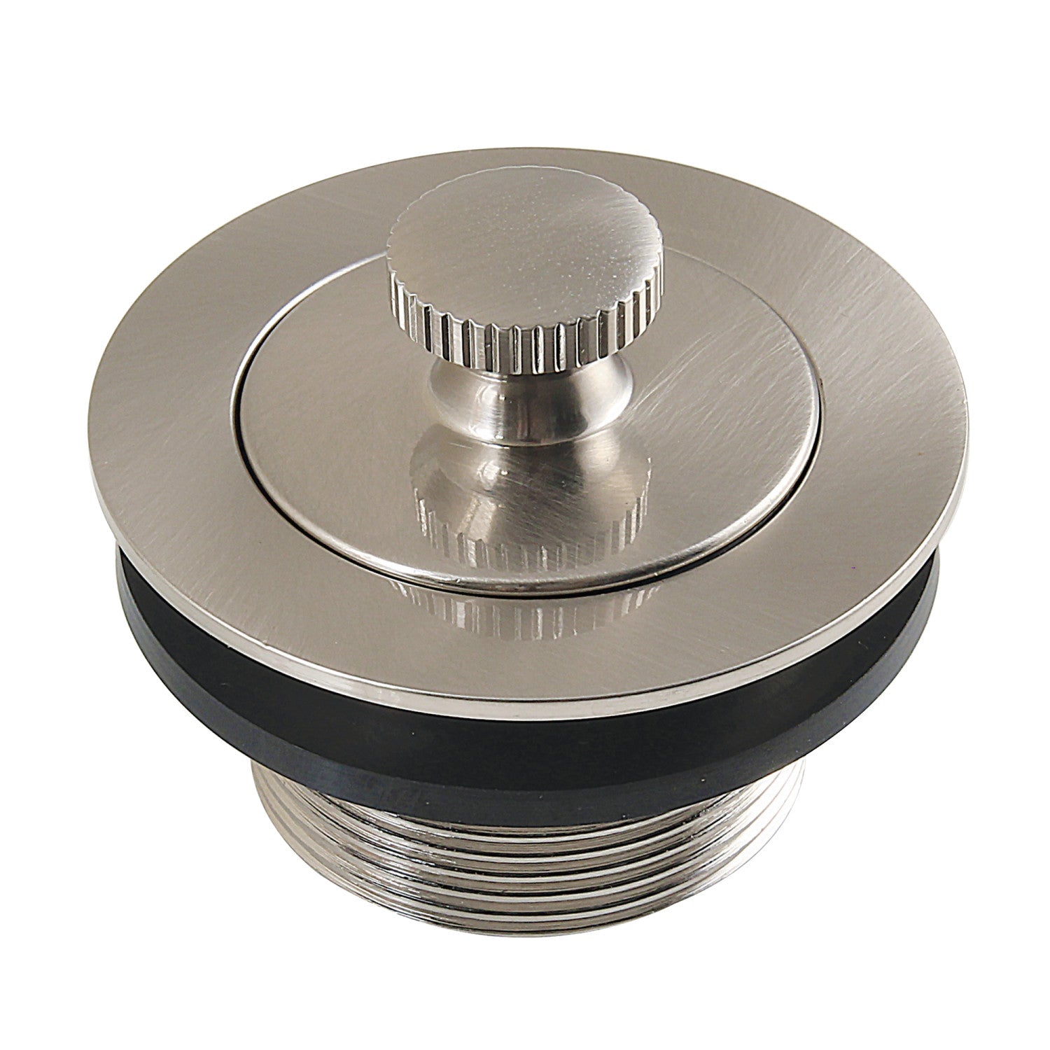 Kingston Heirloom DLT2088 1-1/2-Inch Brass Lift & Lock Bathtub Drain, Brushed Nickel