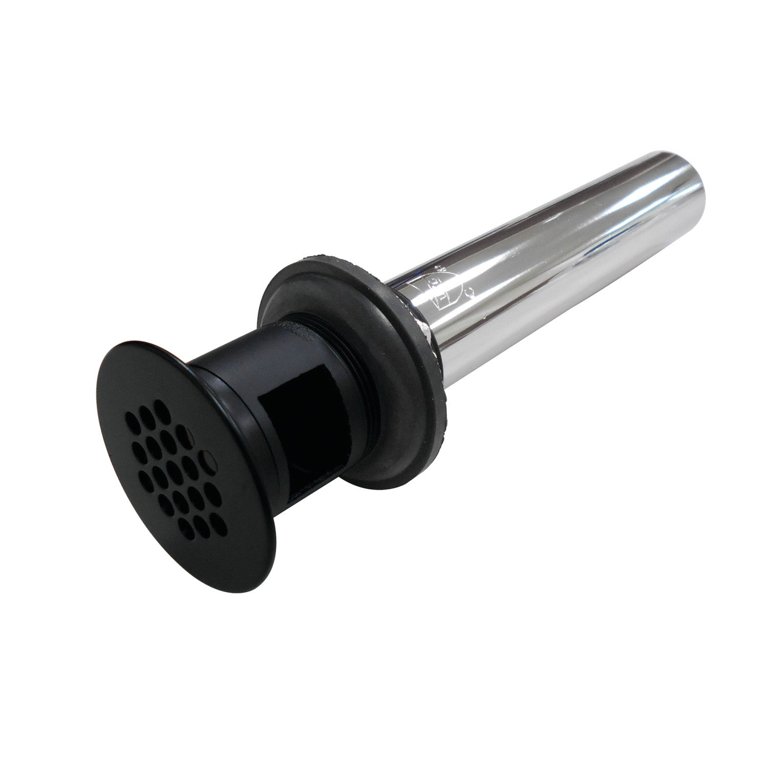 Kingston Trimscape KB5000MB Brass Grid Bathroom Sink Drain with Overflow, 17 Gauge, Matte Black