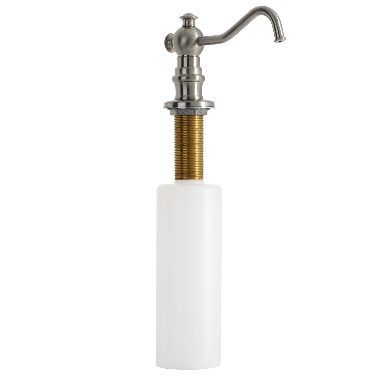 Kingston Heirloom SD7608 - Vintage Victorian Spout Metal Soap Dispenser, Brushed Nickel