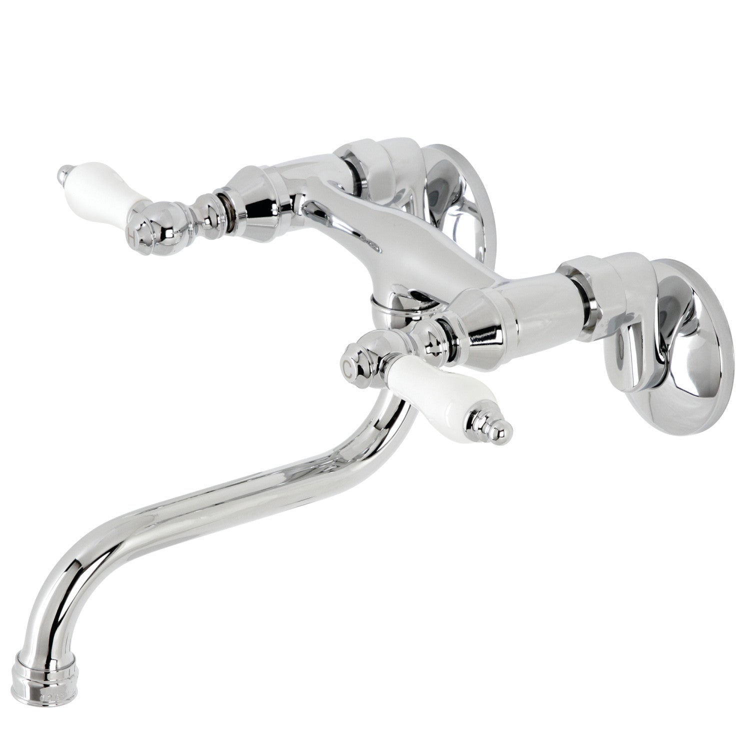 Kingston Heirloom KS516C - Robinet de salle de bains à double poignée 2 trous, chrome poli