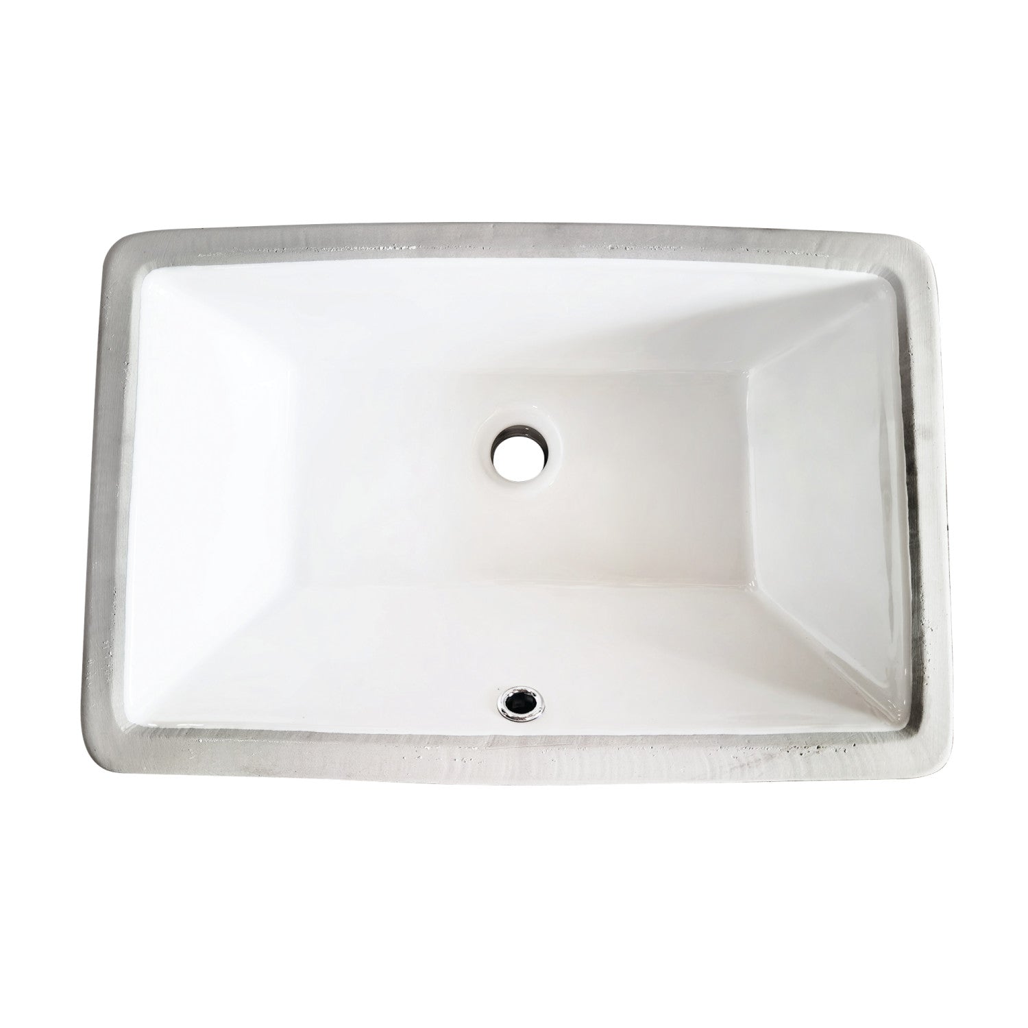 Kingston Chancellery LB21147 21-Inch Ceramic Rectangular Undermount Bathroom Sink, White