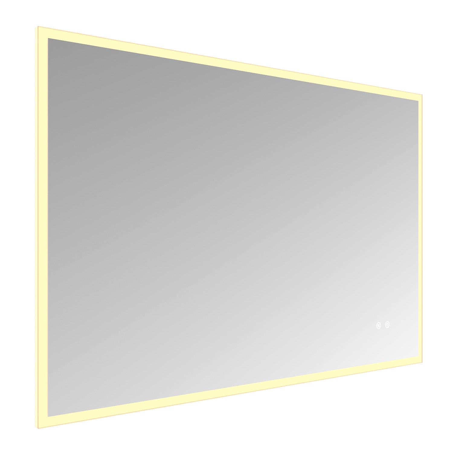 Kingston Aurora MR2014830 30-Inch x 48-Inch LED Bathroom Mirror, Front and Back Light, Anti-Fog, Dimmable Touch Sensor Lighted Mirror, Silver