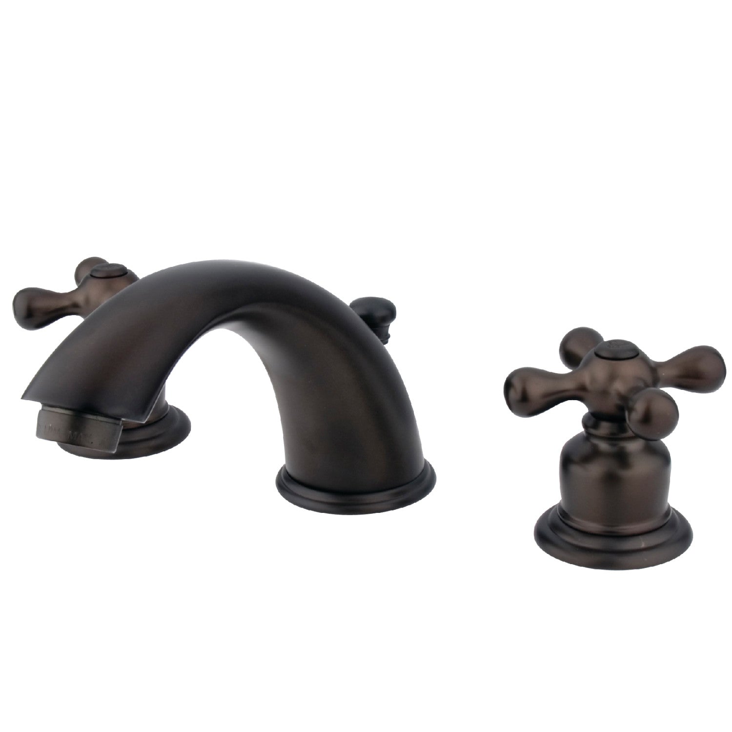 Kingston Heirloom GKB975X - Victorian à deux poignées 3 trous montage sur plage Robinet de salle de bain à entraxe large avec drain à tirette, huile frotté Bronze