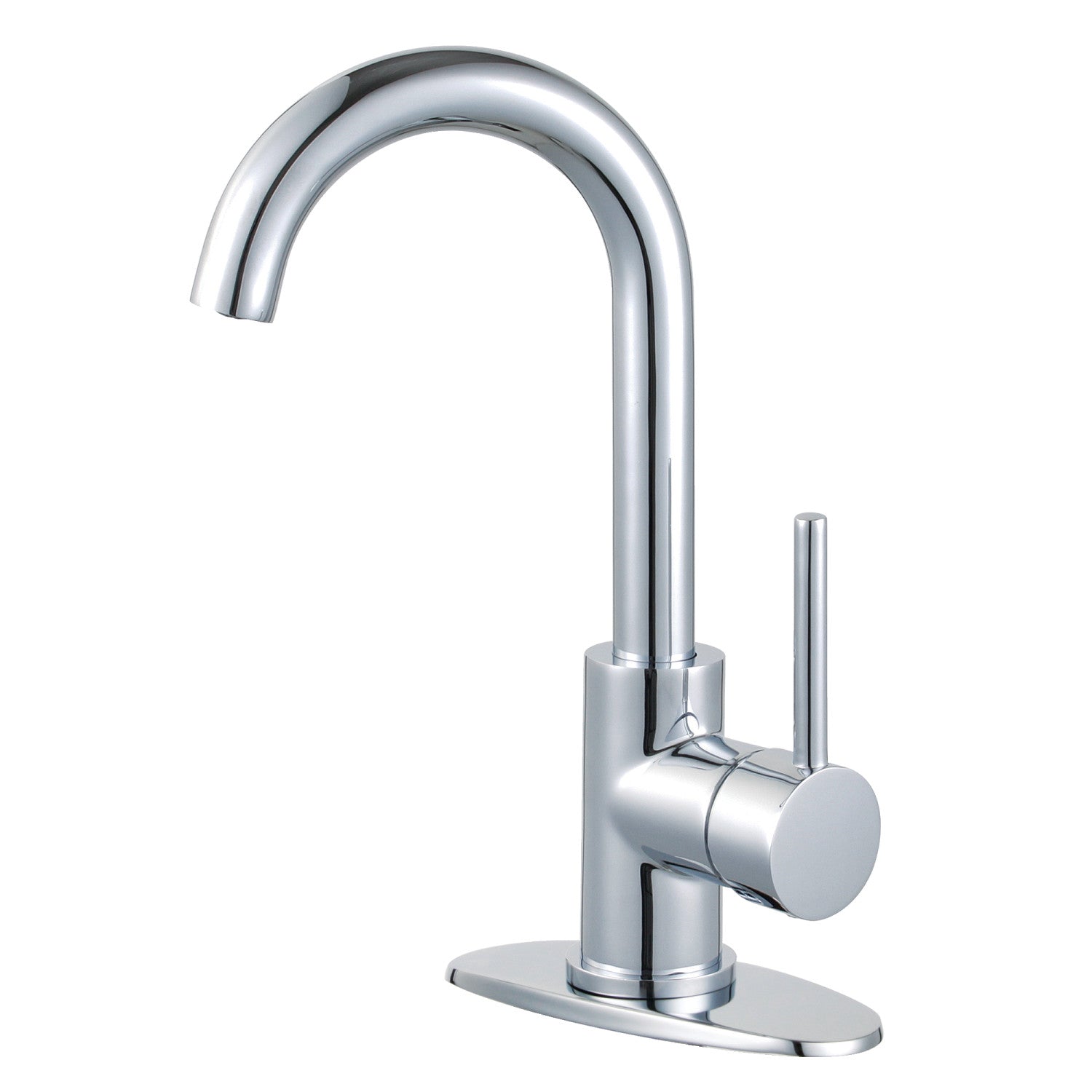 Kingston Sona LS8531DL - Robinet de barre de montage de plate-forme à une poignée Concord 1 trou, chrome poli